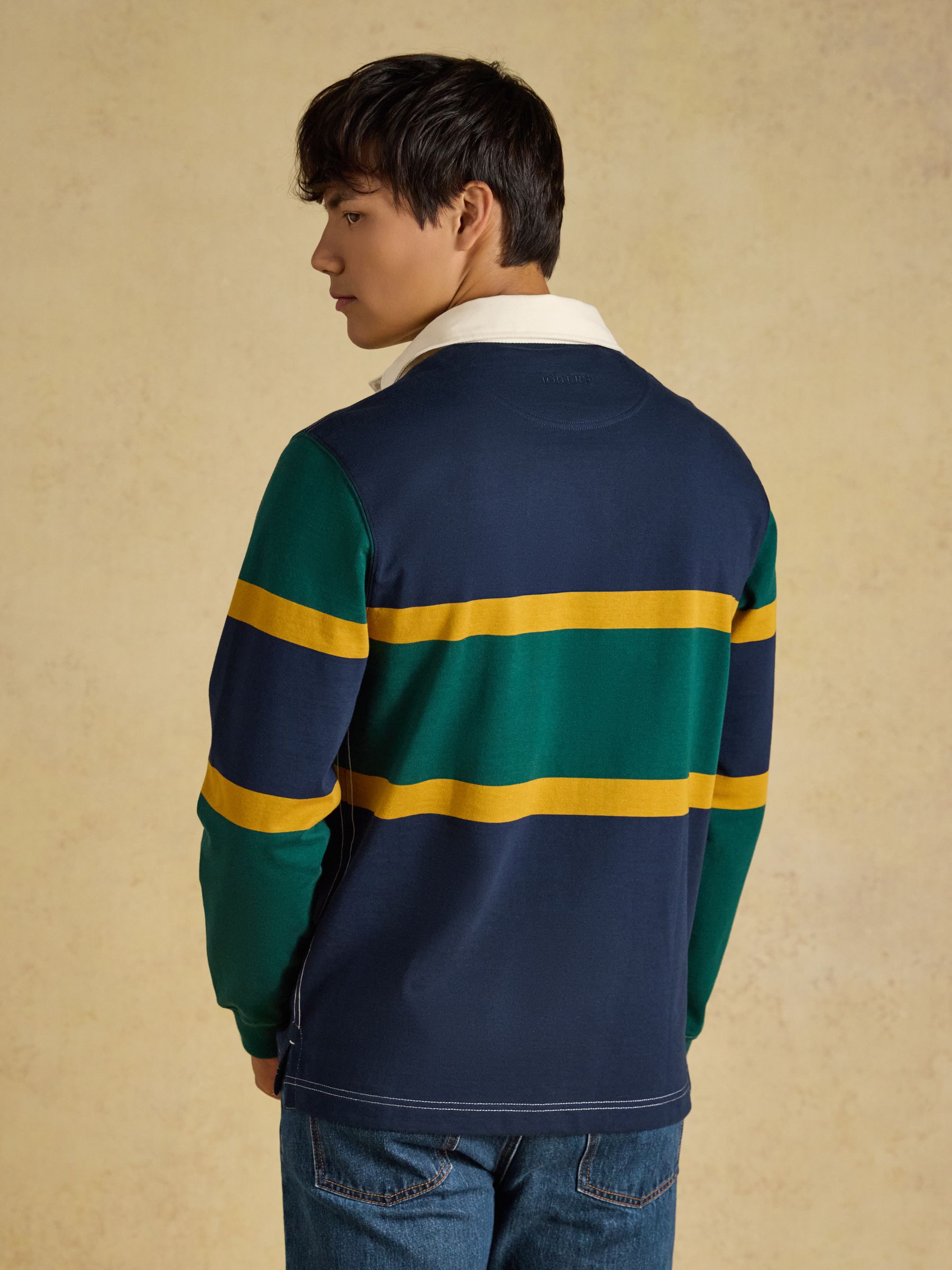 Green/Navy Embellished Rugby Shirt - Image 2 of 9