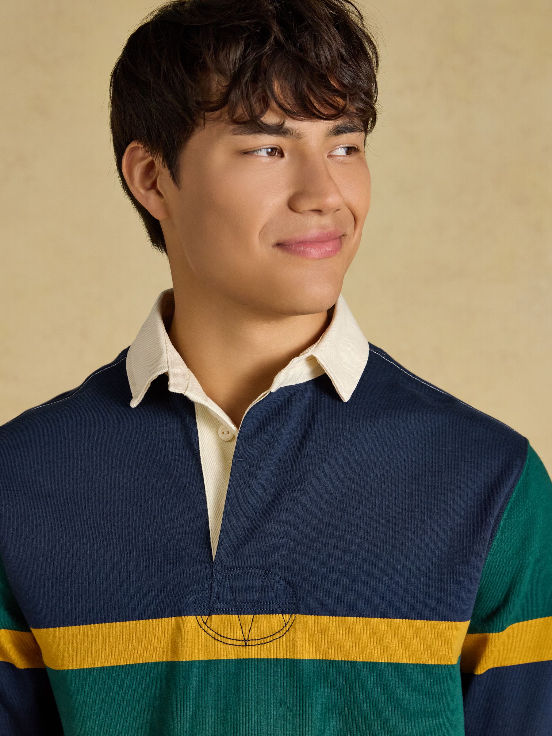 Green/Navy Embellished Rugby Shirt - Image 7 of 9