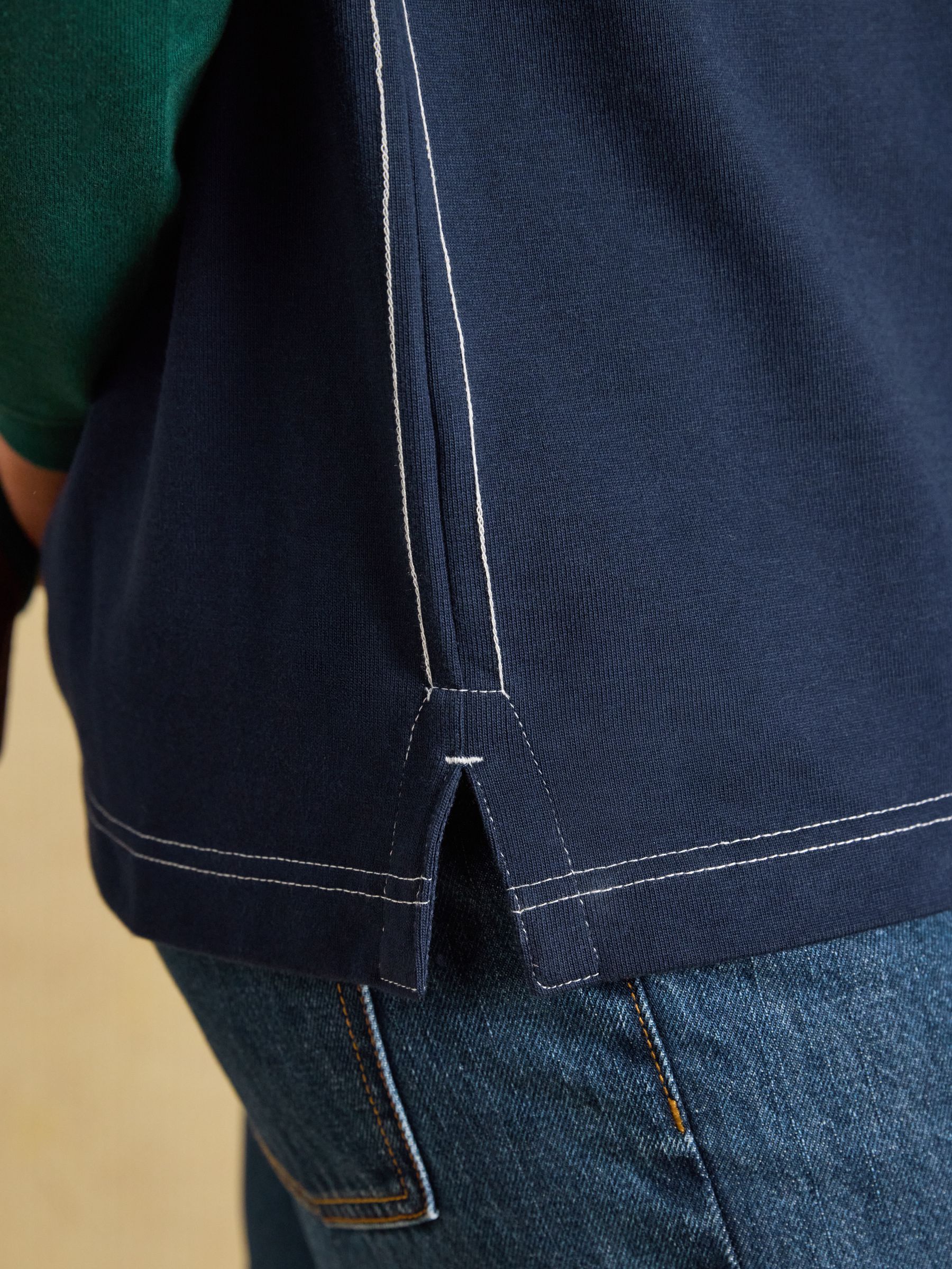 Green/Navy Embellished Rugby Shirt - Image 8 of 9