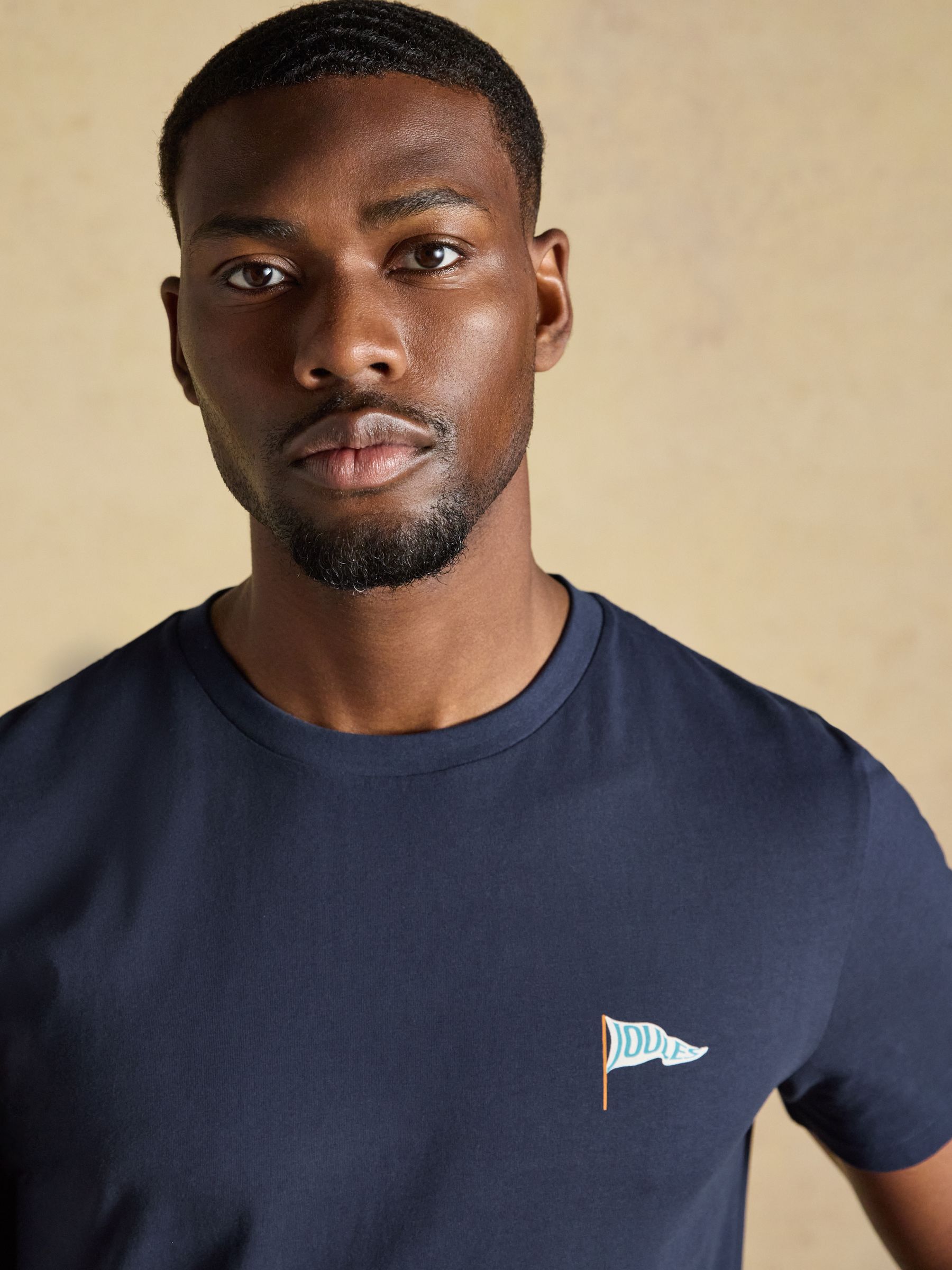 Navy Boat Print Classic Fit Cotton T-Shirt - Image 4 of 7
