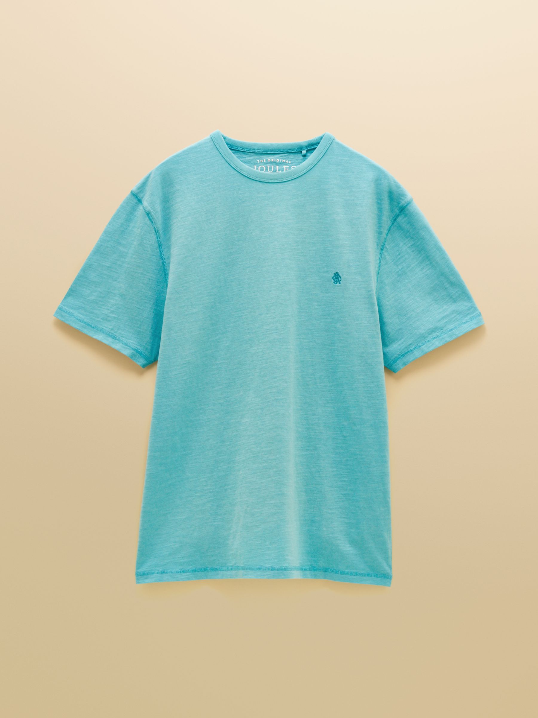 Rugby Club Blue Classic Fit Garment Dyed Cotton T-Shirt - Image 5 of 5