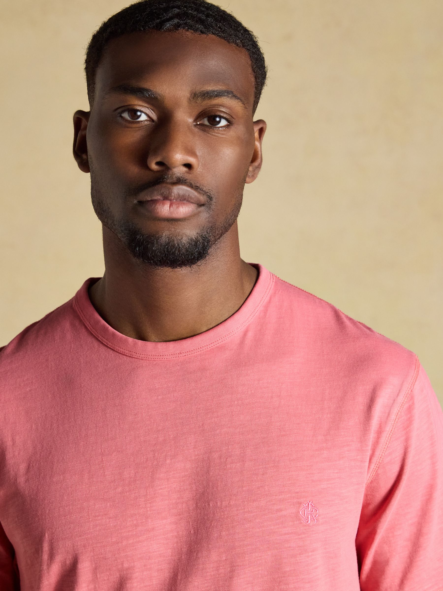 Rugby Club Rose Pink Classic Fit Garment Dyed Cotton T-Shirt - Image 2 of 6
