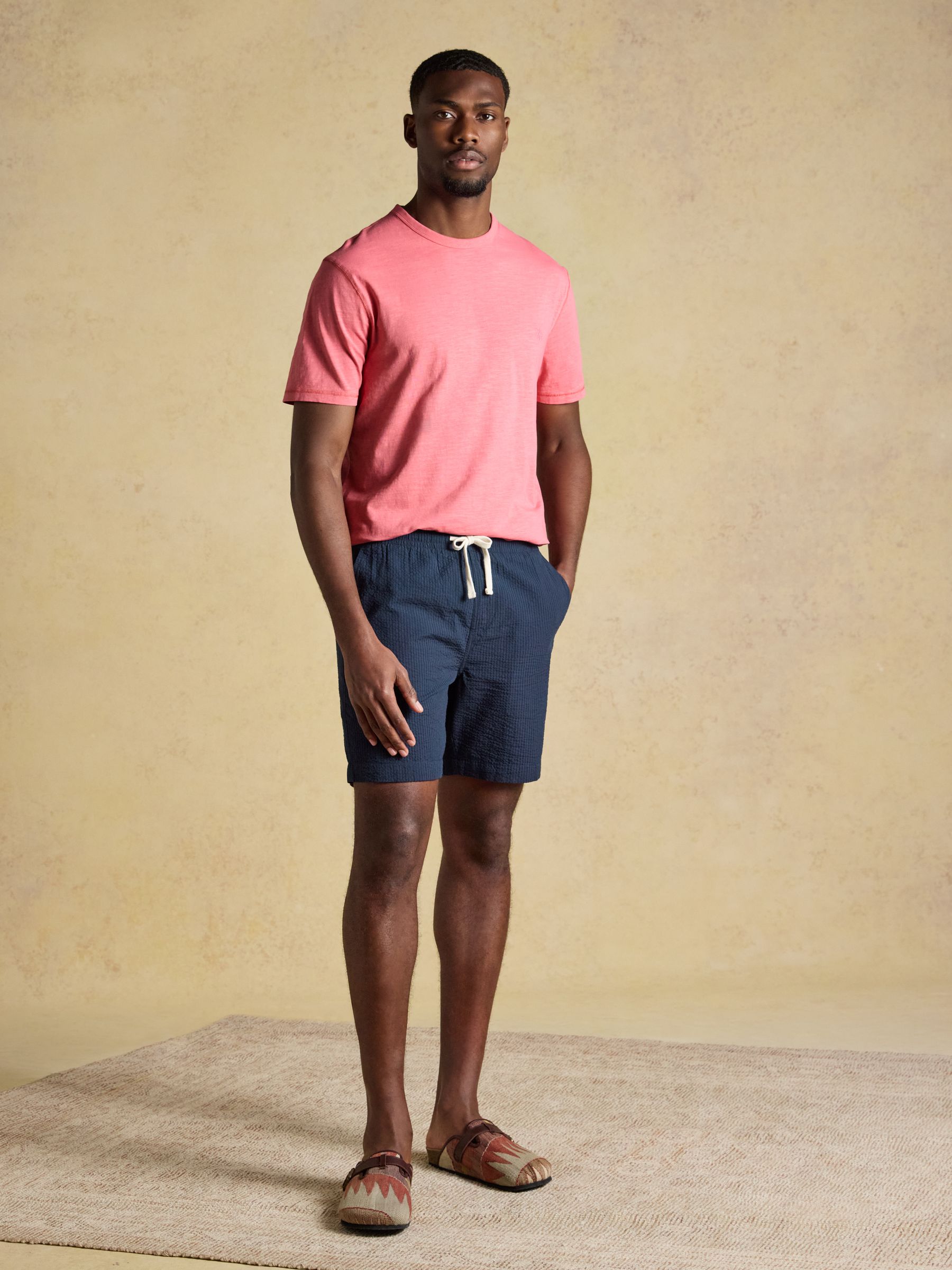 Rugby Club Rose Pink Classic Fit Garment Dyed Cotton T-Shirt - Image 4 of 6