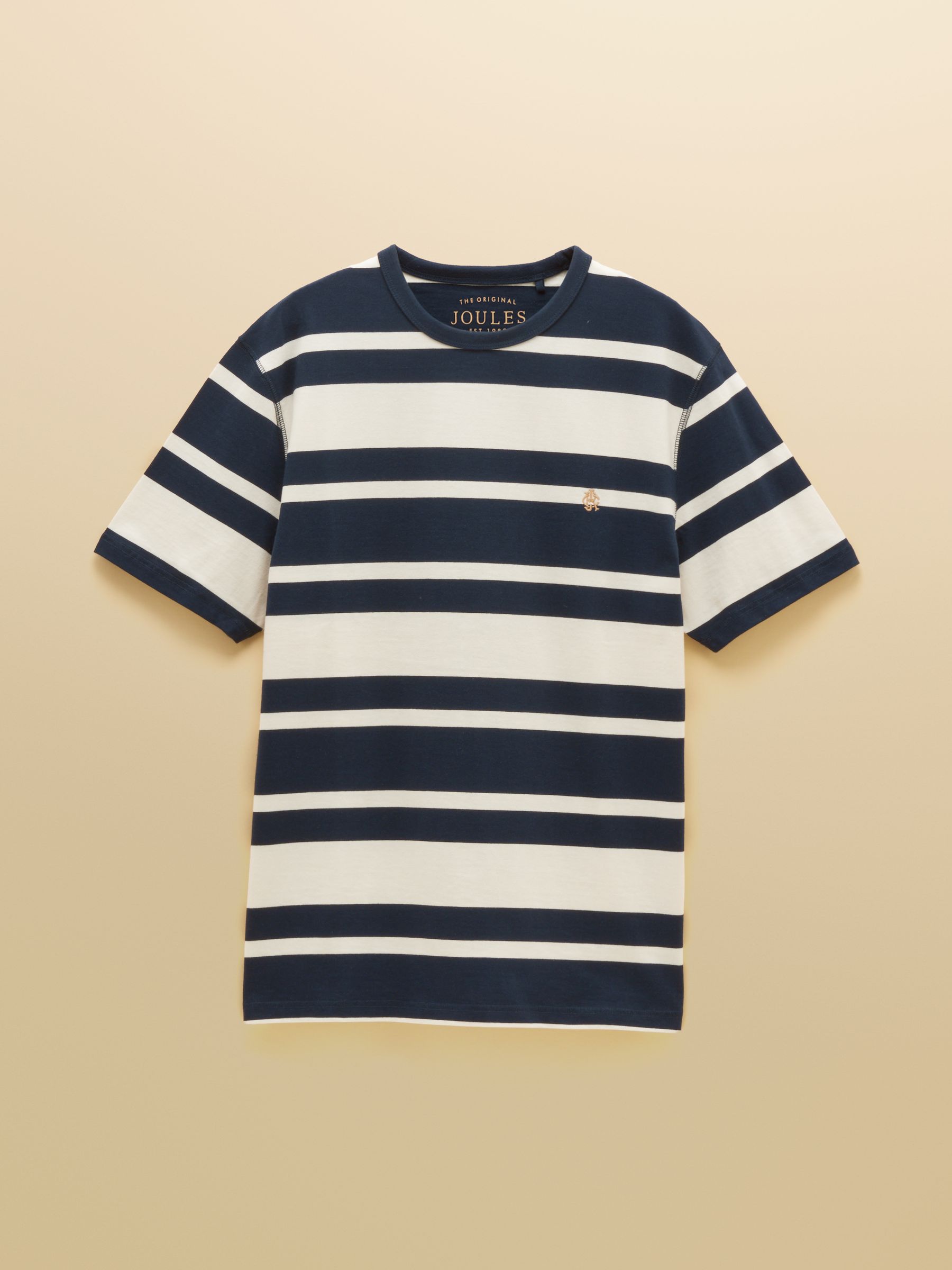 Rugby Club Navy & White Striped Crew Neck Cotton T-Shirt - Image 7 of 7 Rugby Club Navy & White Striped Crew Neck Cotton T-Shirt - Image 7 of 7