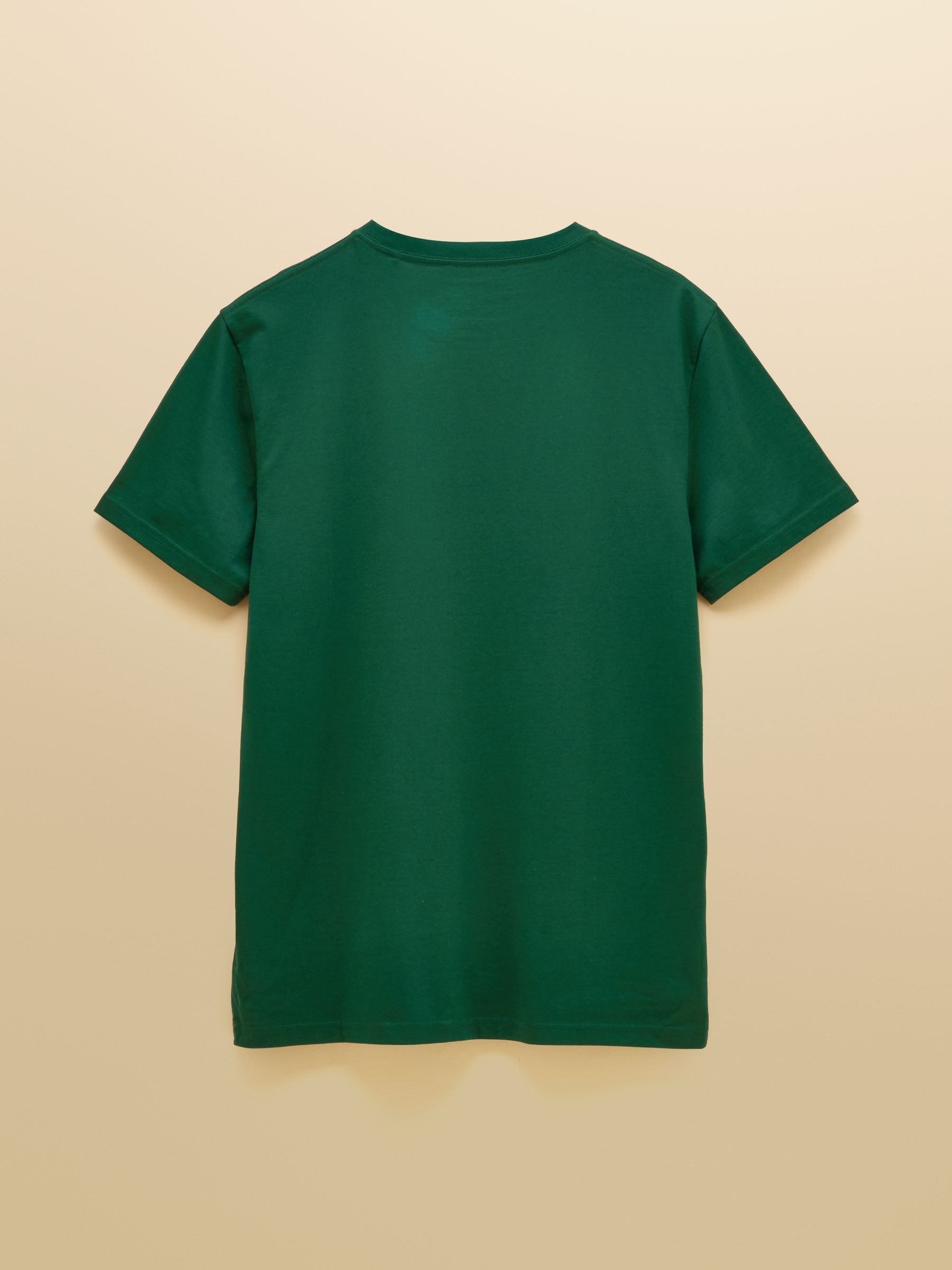 Navy/Port/Green Classic Fit Cotton T-Shirt 3 Pack - Image 3 of 8
