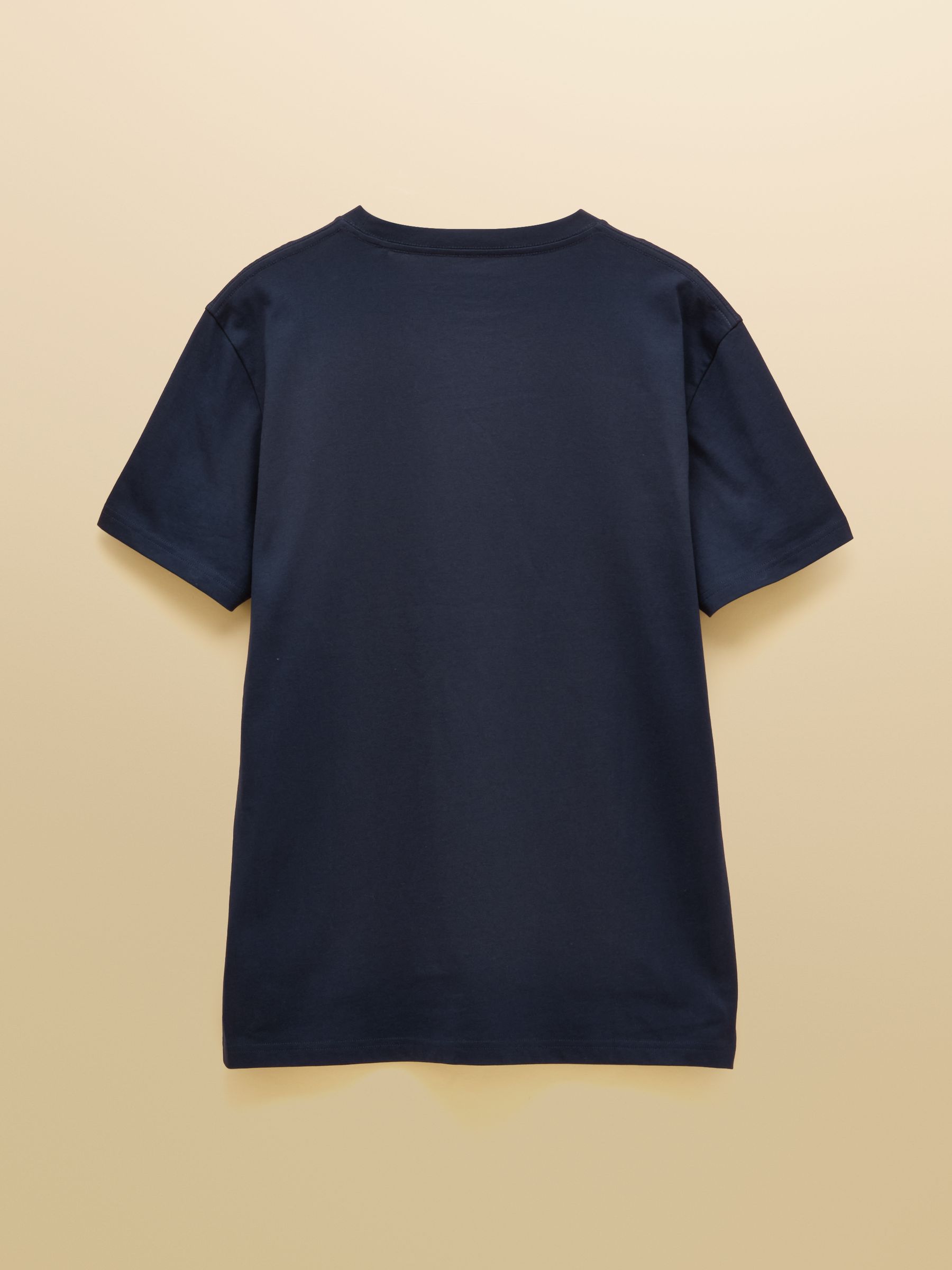 Navy/Port/Green Classic Fit Cotton T-Shirt 3 Pack - Image 7 of 8