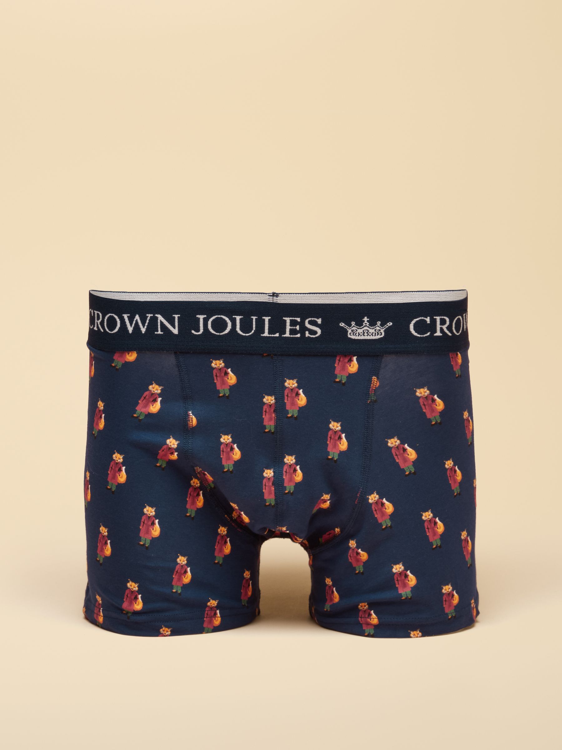 No Fox Given Green/Navy Cotton Jersey Boxer Shorts 2 pack - Image 3 of 4