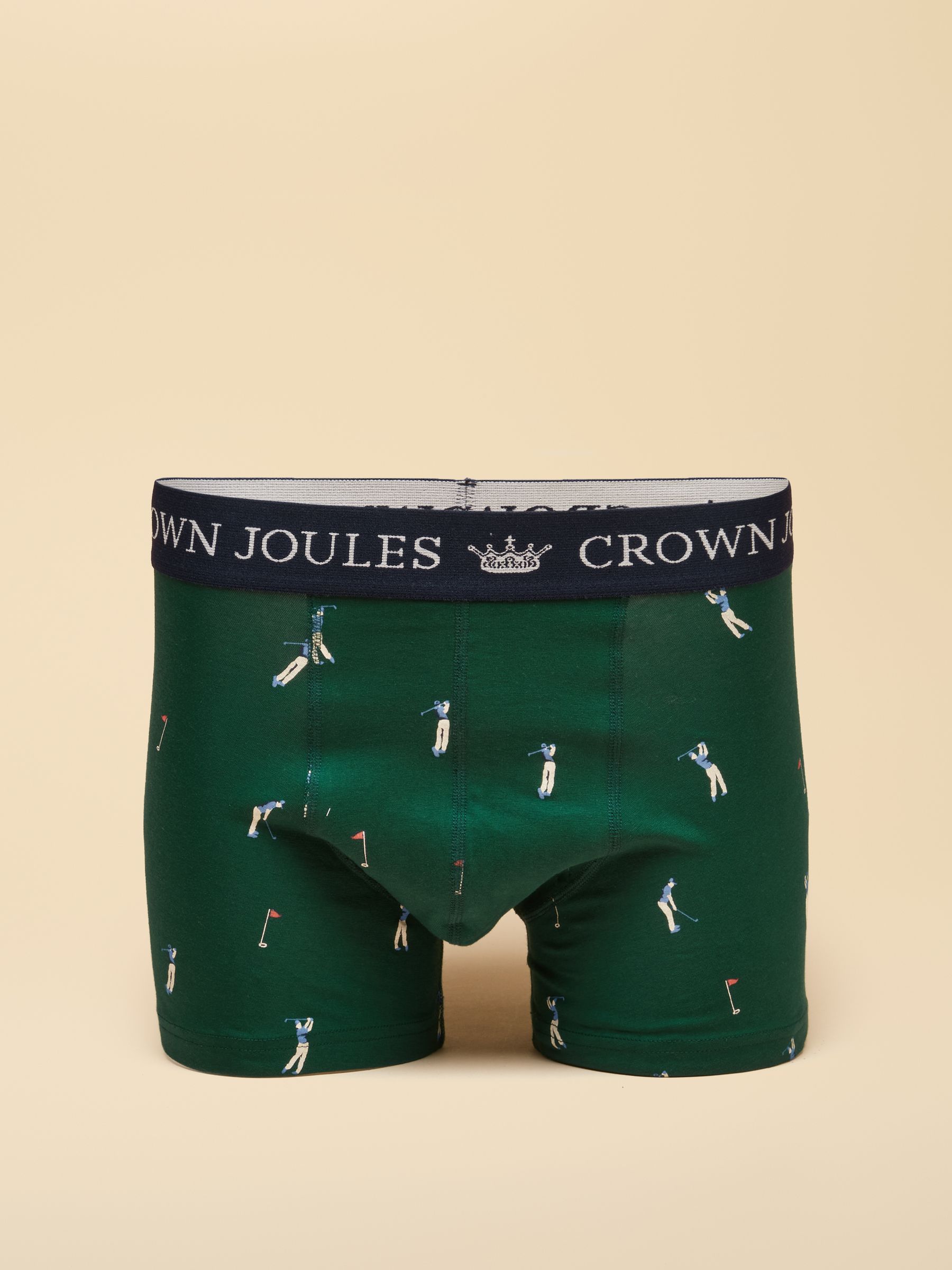 Best By Par Green/Navy Cotton Jersey Boxer Shorts 2 pack - Image 3 of 5