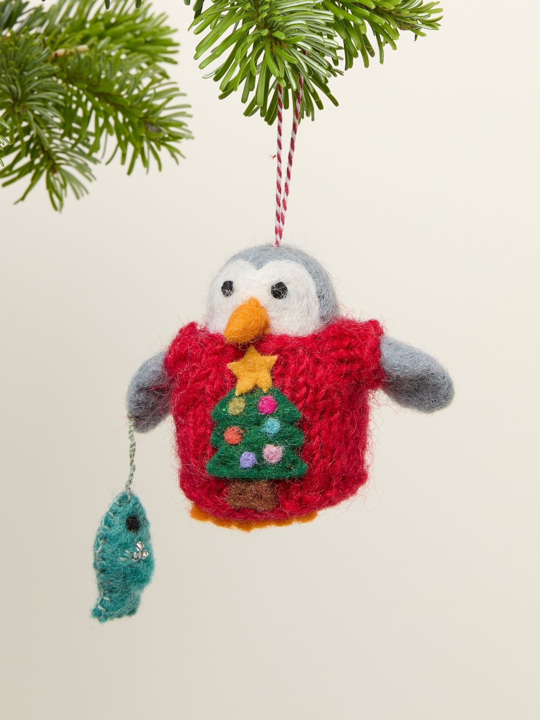 Multi Felt Penguin Decoration - Image 1 of 2