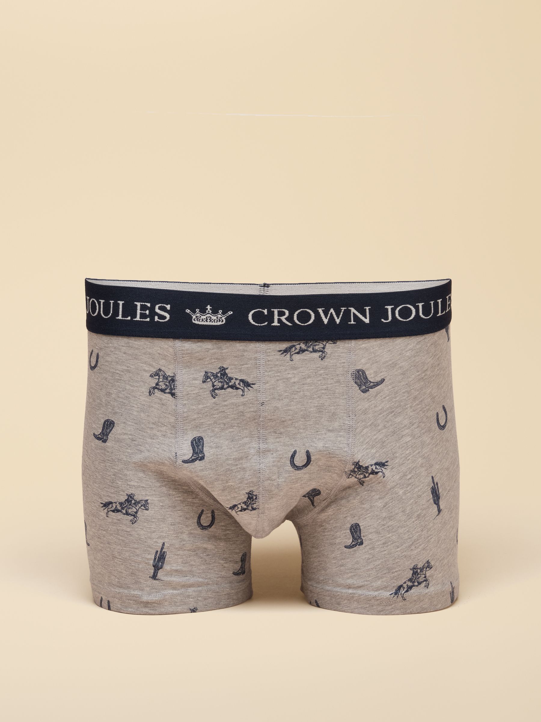 Not My First Rodeo Navy/Grey Cotton Jersey Boxer Shorts 2 pack - Image 2 of 4