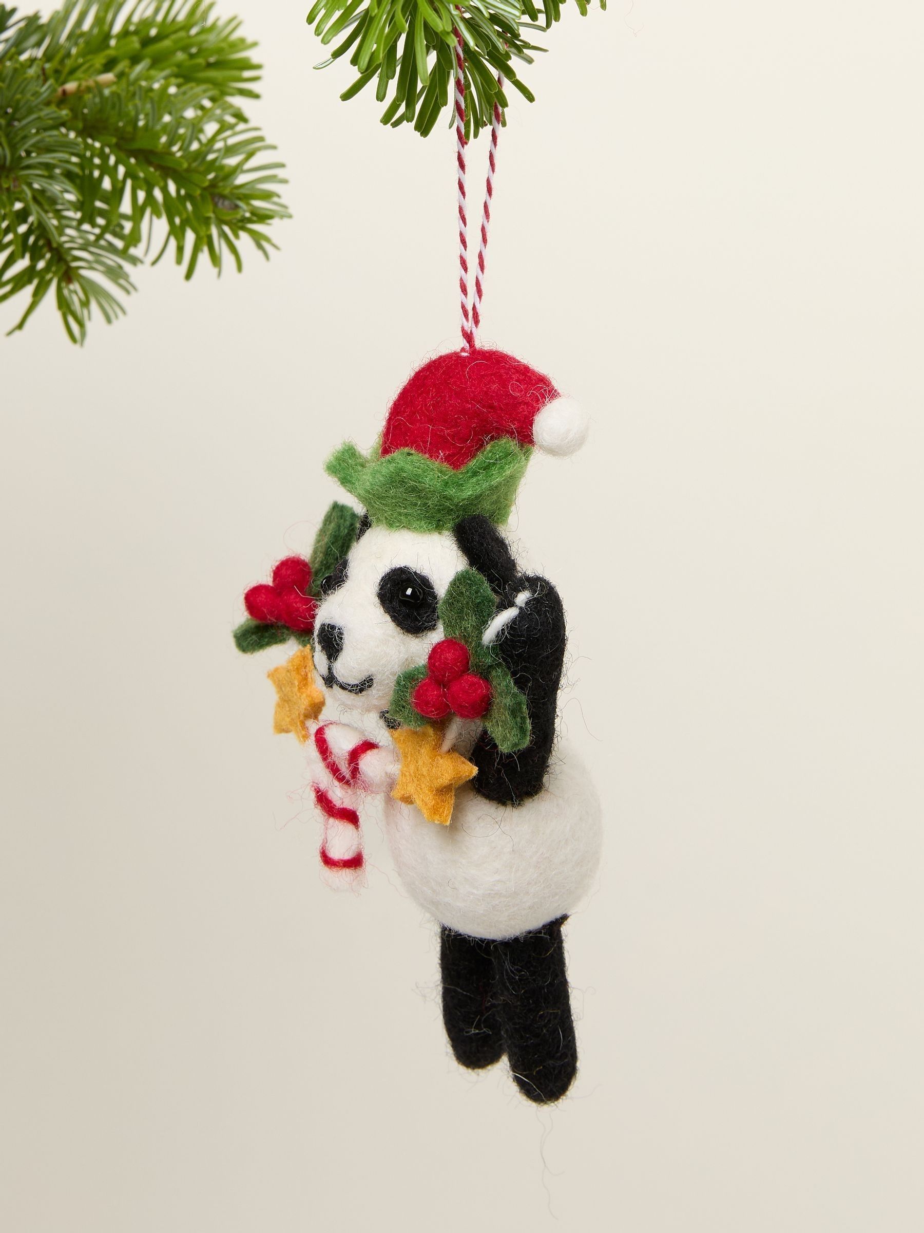 Multi Felt Panda Decoration - Image 2 of 2