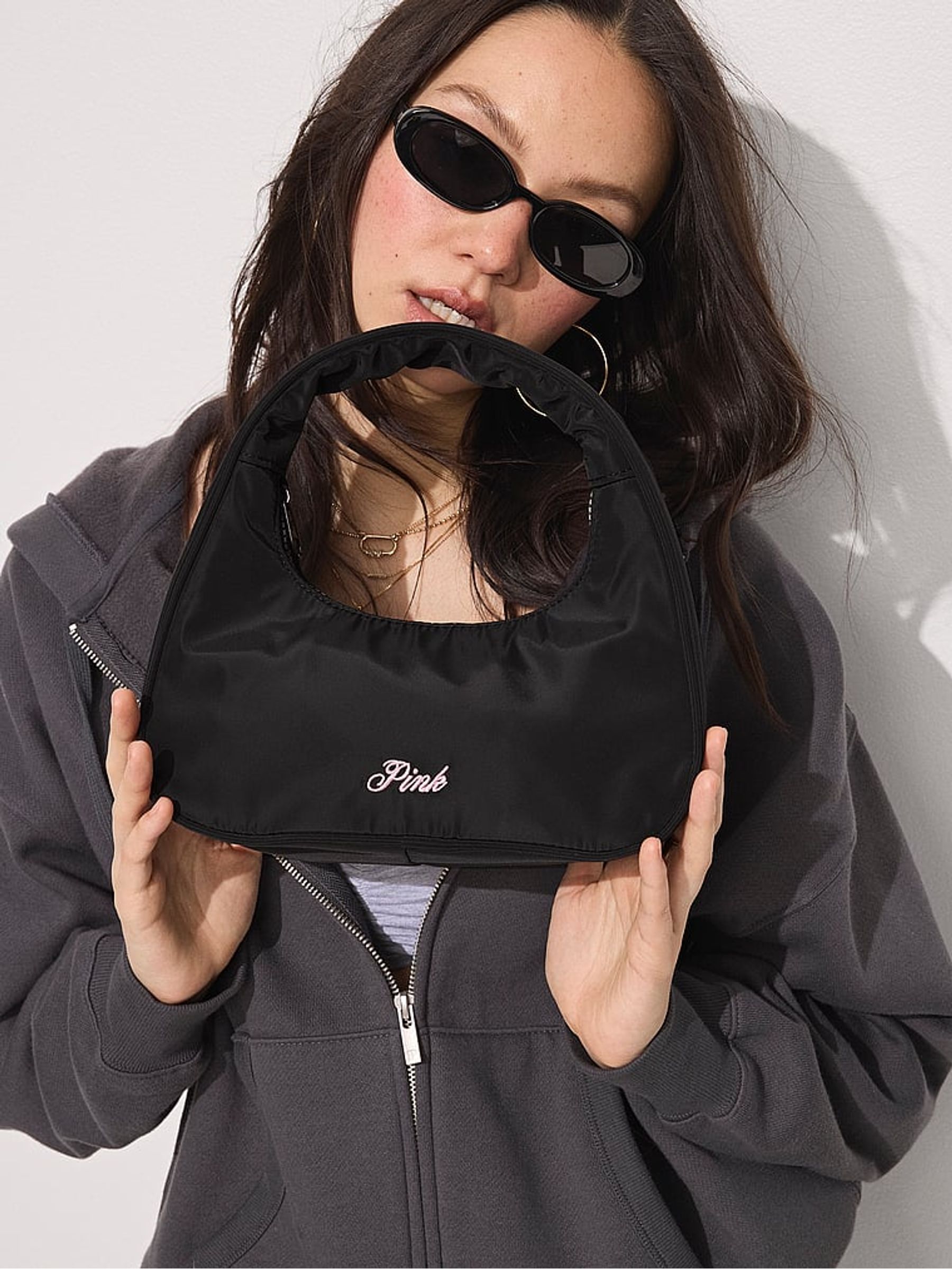 Black Mini Top Handle Bag - Image 1 of 4