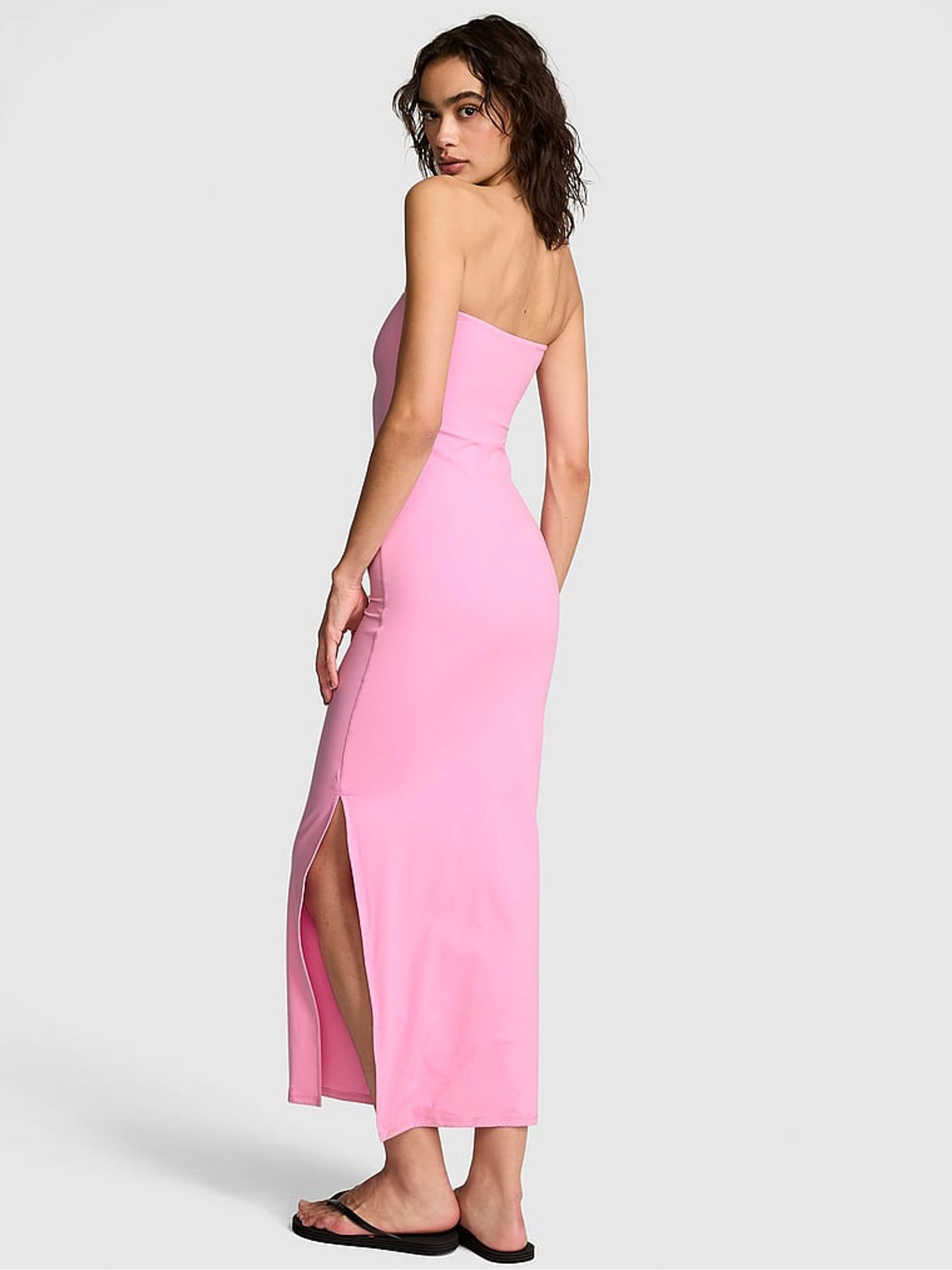Pink Lollipop Strapless Maxi Dress - Image 2 of 2