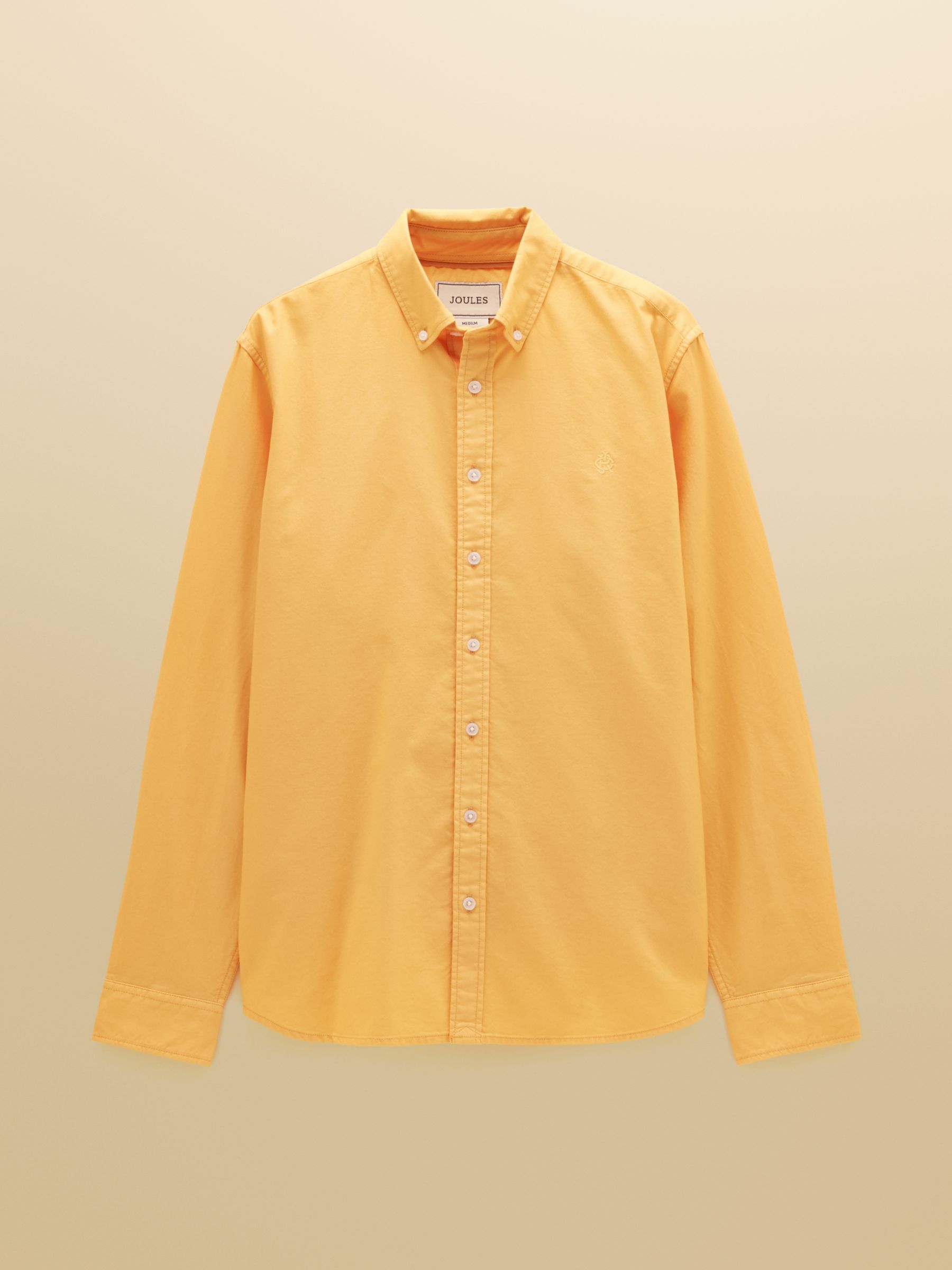 Yellow Garment Dyed Long Sleeve Cotton Shirt - Image 7 of 7