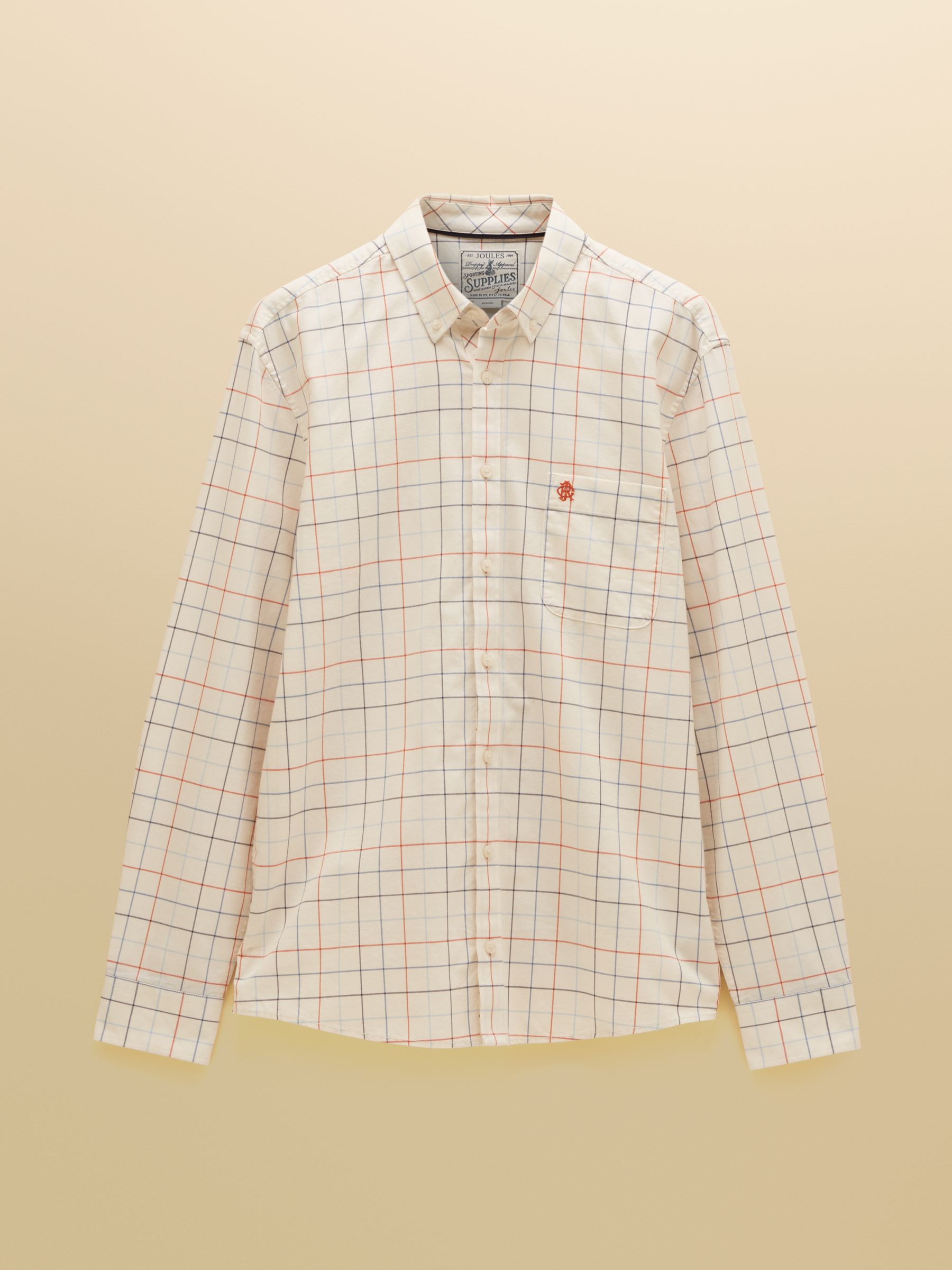 White Checked Classic Fit Cotton Oxford Shirt - Image 12 of 12