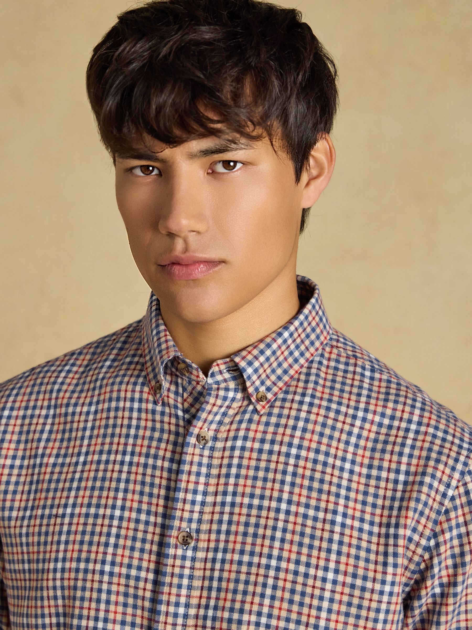 Oat Long Sleeve Brushed Flannel Shirt - Image 5 of 10