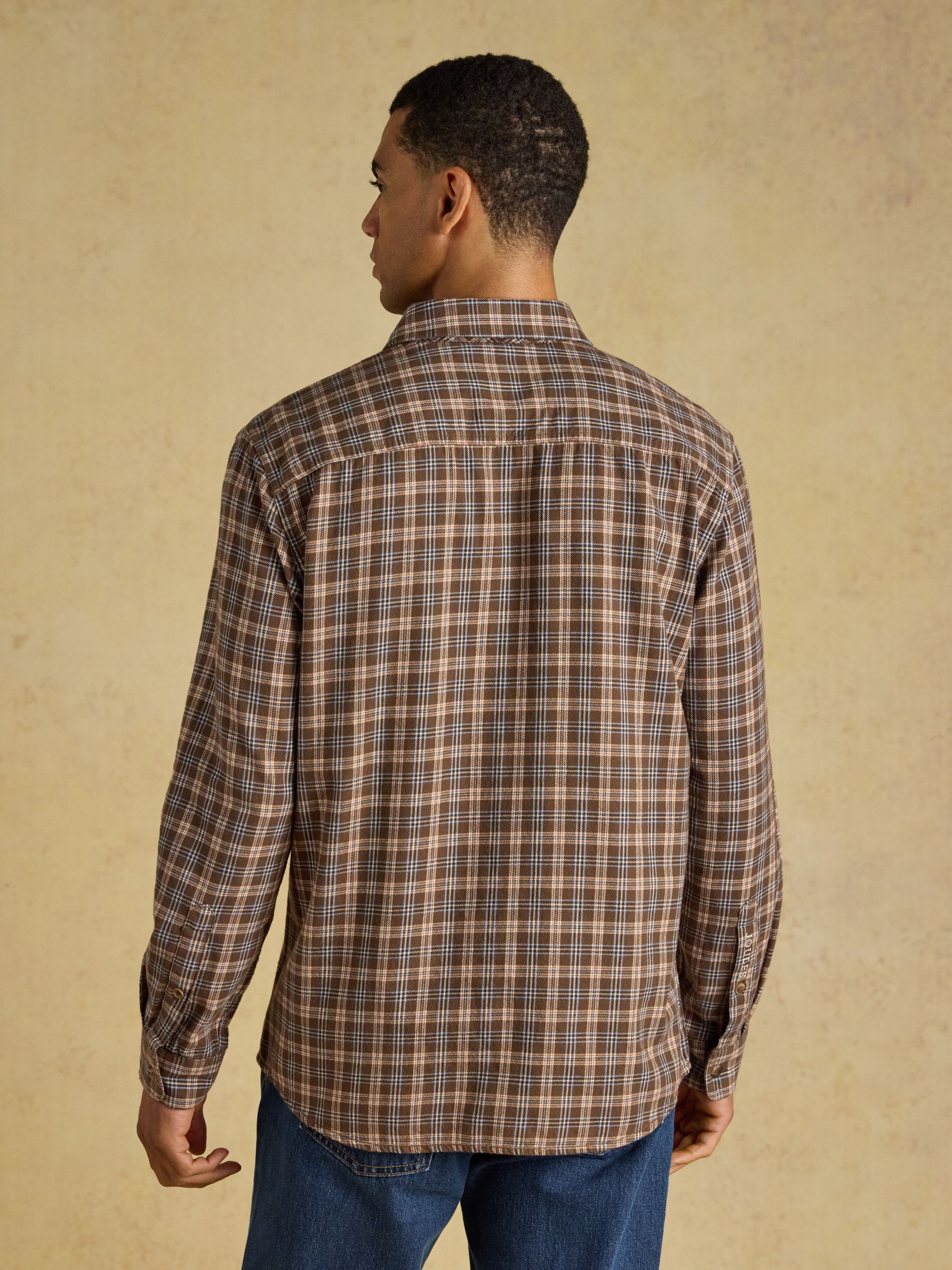 Brown Long Sleeve Heavyweight Brushed Flannel Shirt - Image 2 of 11