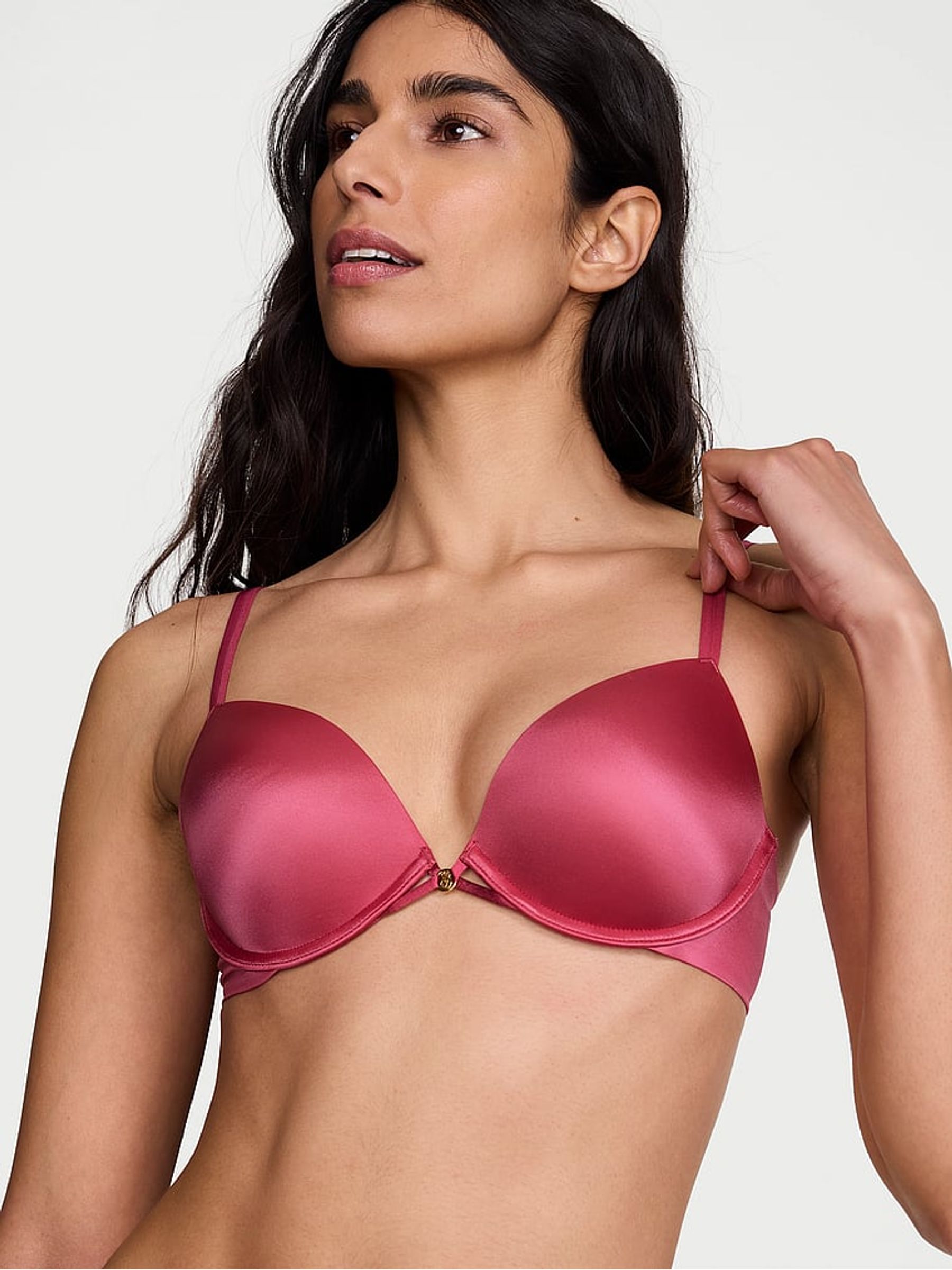 Peony Pink Push Up Bra - Image 1 of 3