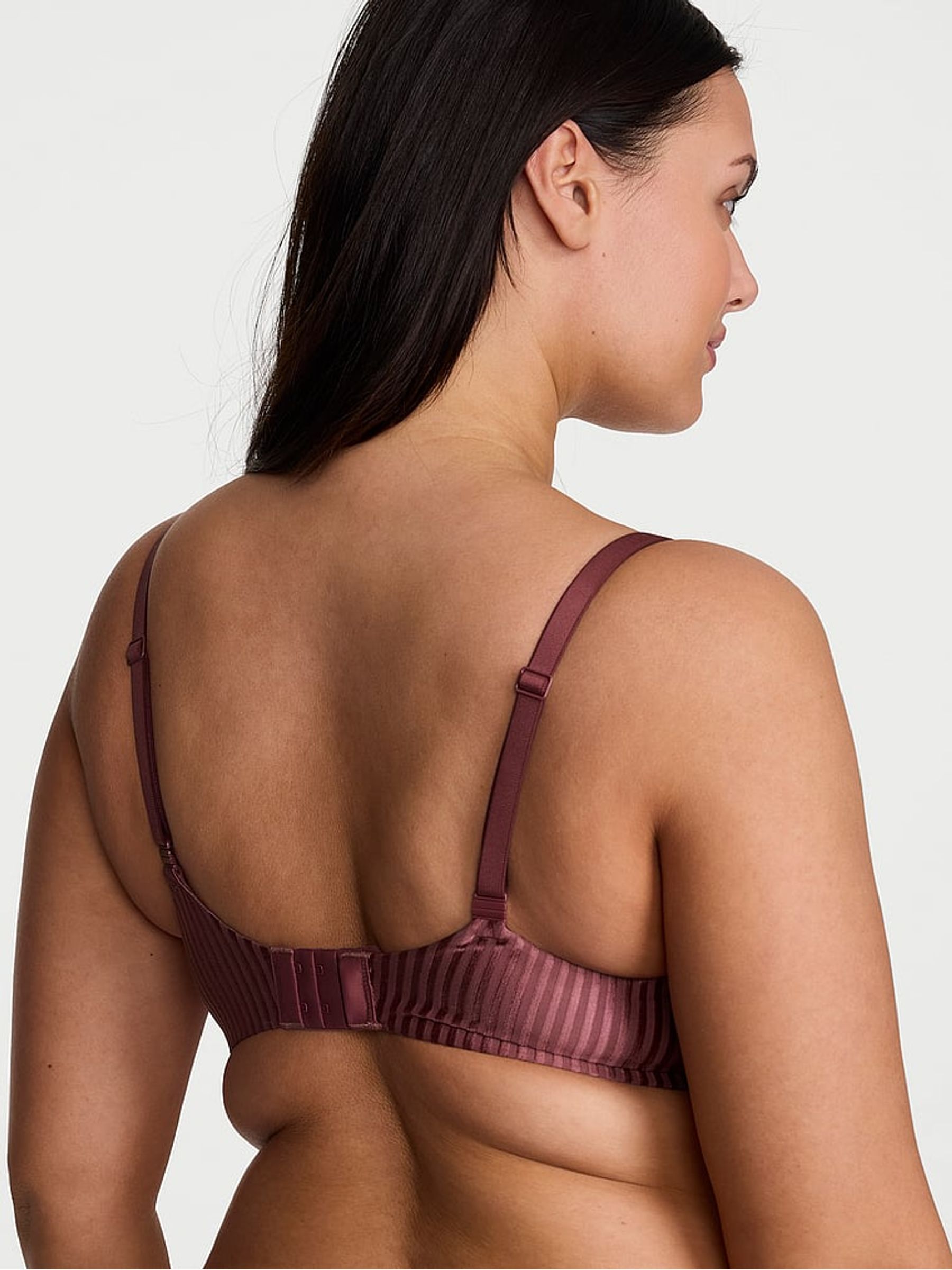 Morning Rose Pink Stripe Lightly Lined Full Cup Bra - Image 2 of 2
