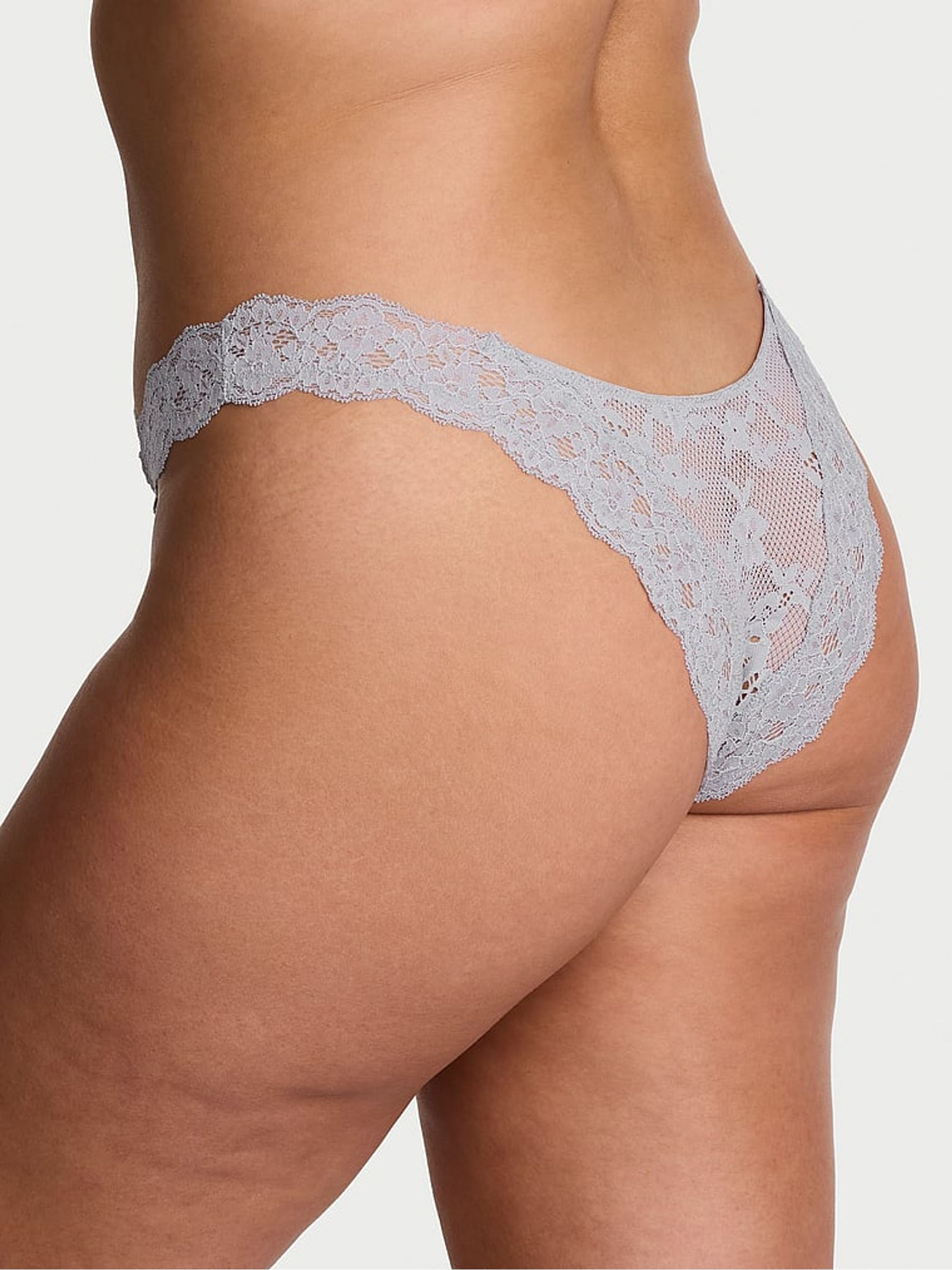 Starstruck Grey Brazilian Lace Knickers - Image 2 of 2