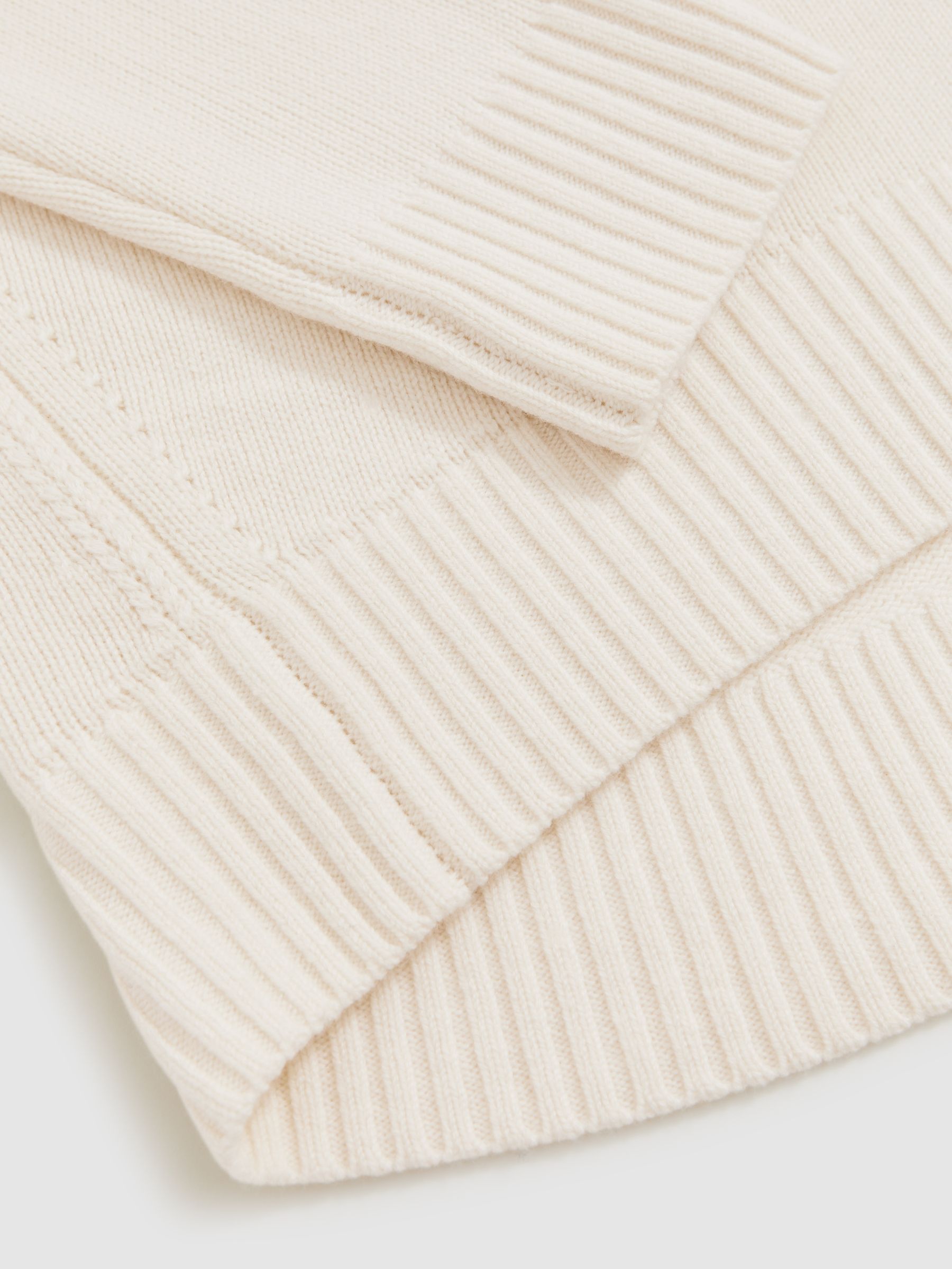 Wool-Cashmere Crew-Neck Jumper in Cream - image 3