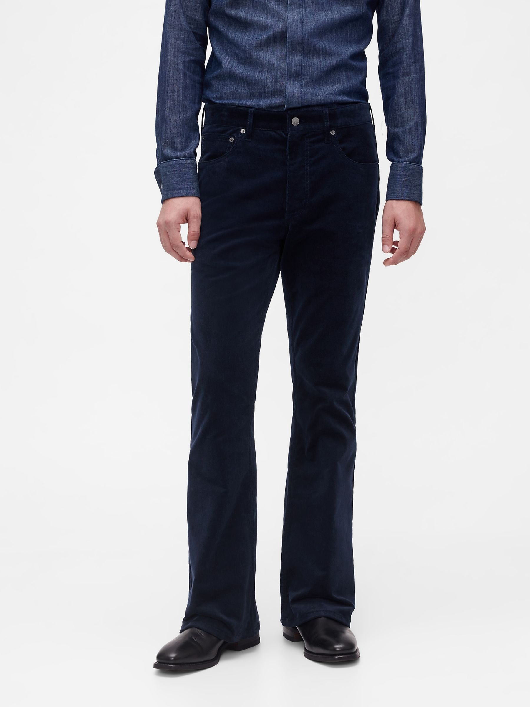 GapStudio Blue Corduroy Bootcut Trousers - Image 1 of 5