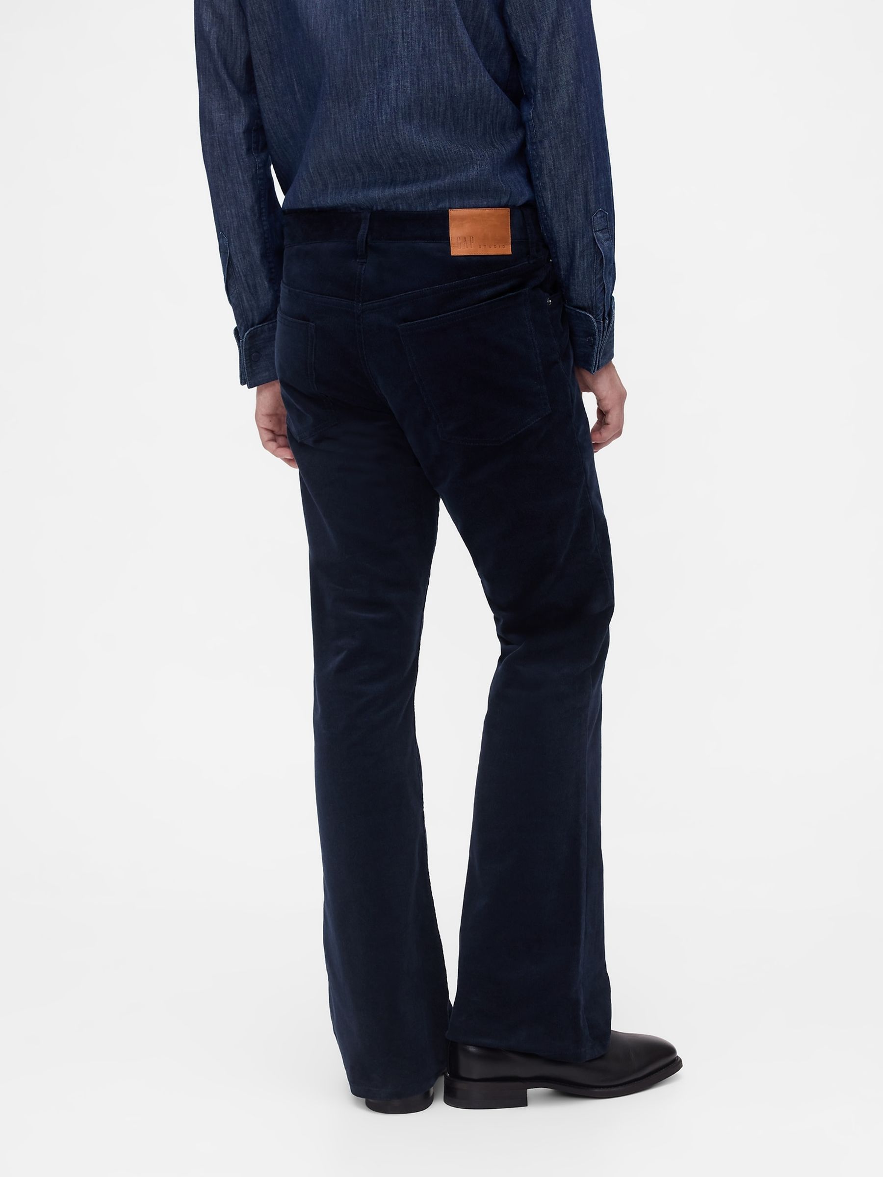 GapStudio Blue Corduroy Bootcut Trousers - Image 2 of 5