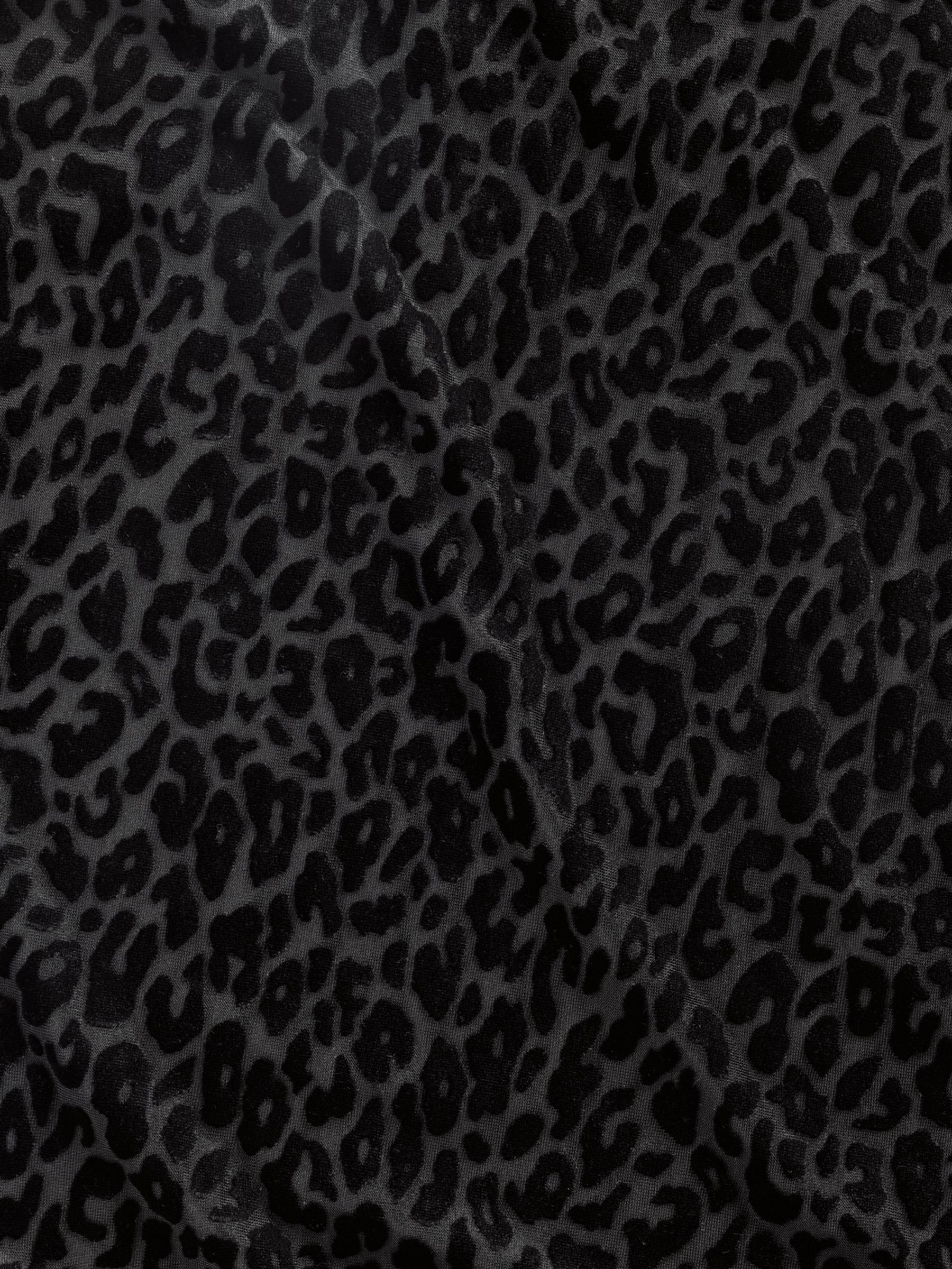 GapStudio Black Burnout Velvet Leopard Bodysuit - Image 4 of 4 GapStudio Black Burnout Velvet Leopard Bodysuit - Image 4 of 4