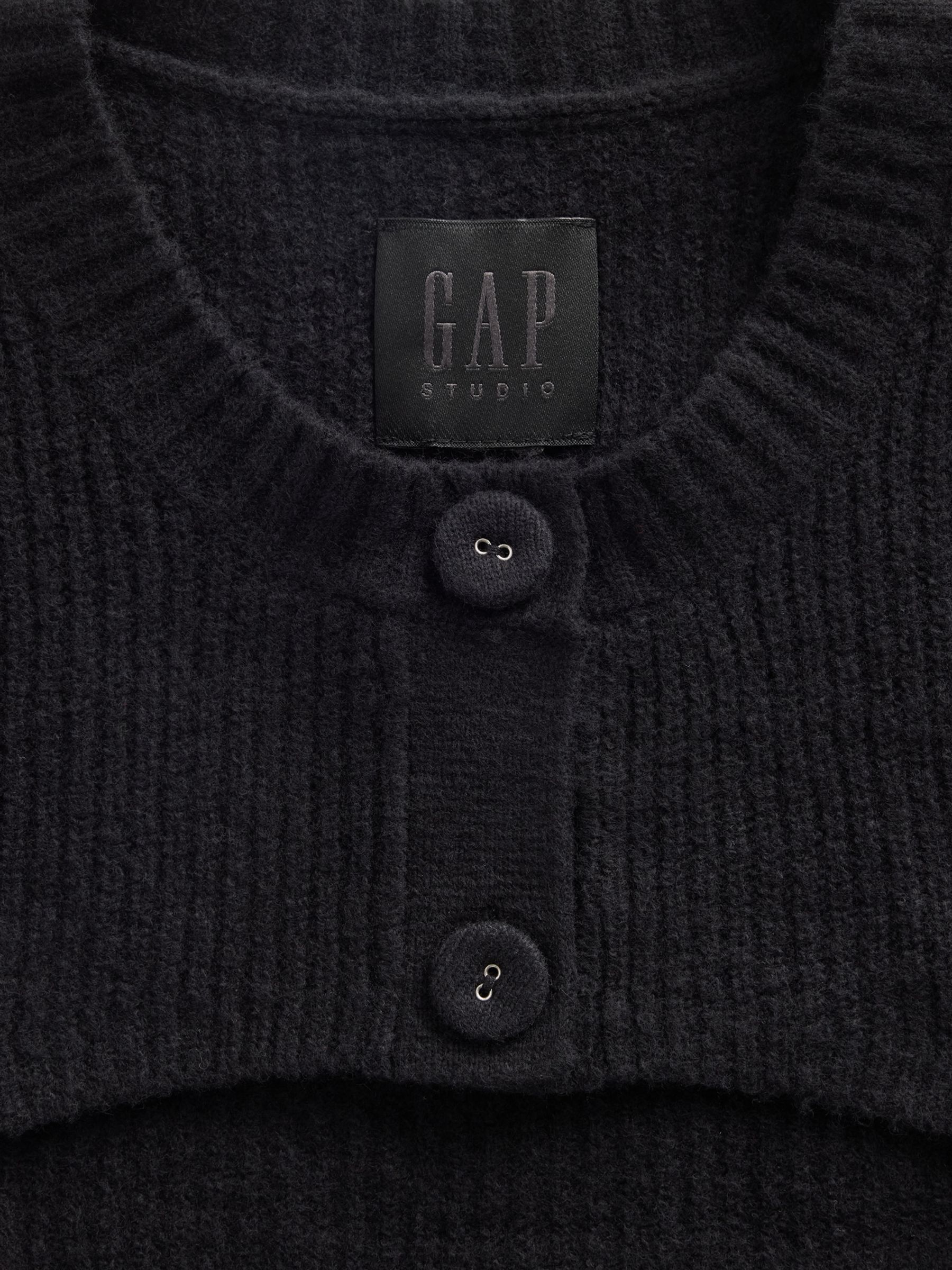 GapStudio Black CashSoft Shrunken Cardigan - Image 6 of 6