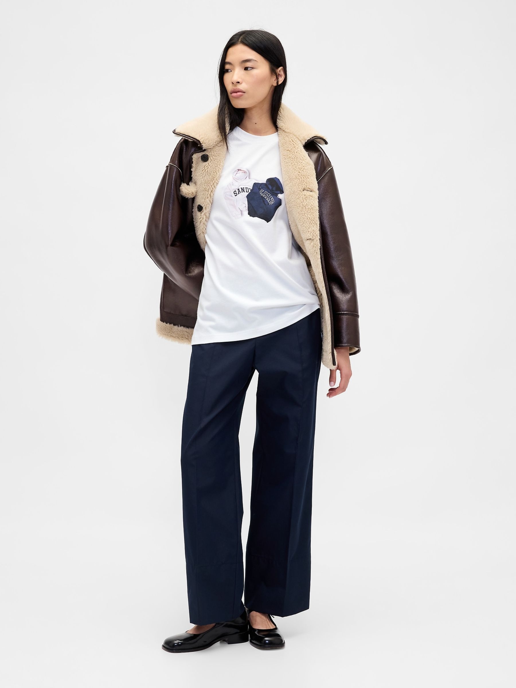White Sandy Liang Heavyweight Cotton Graphic T-Shirt - Image 4 of 5
