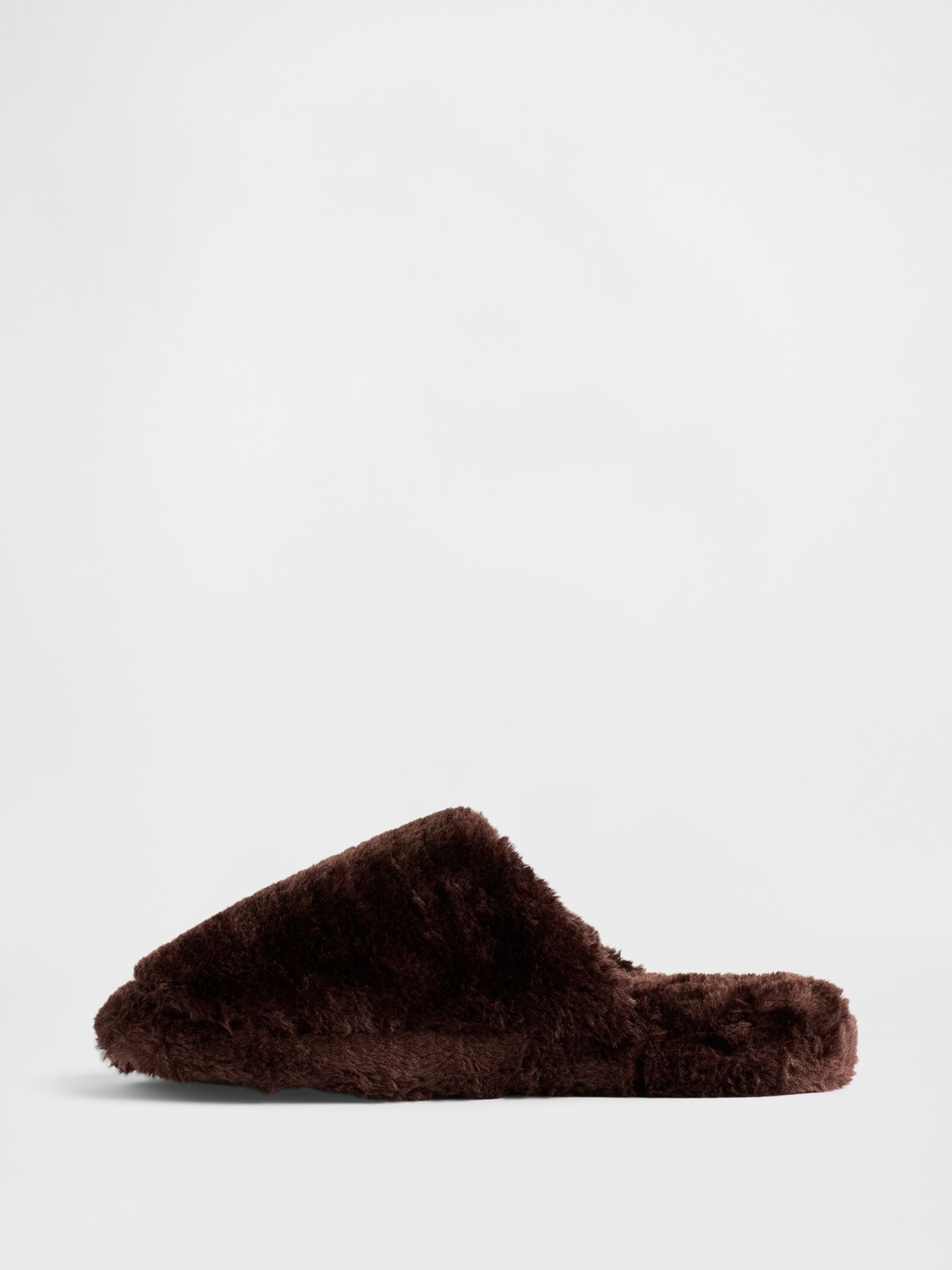 Brown Faux Fur Slippers - Image 5 of 5