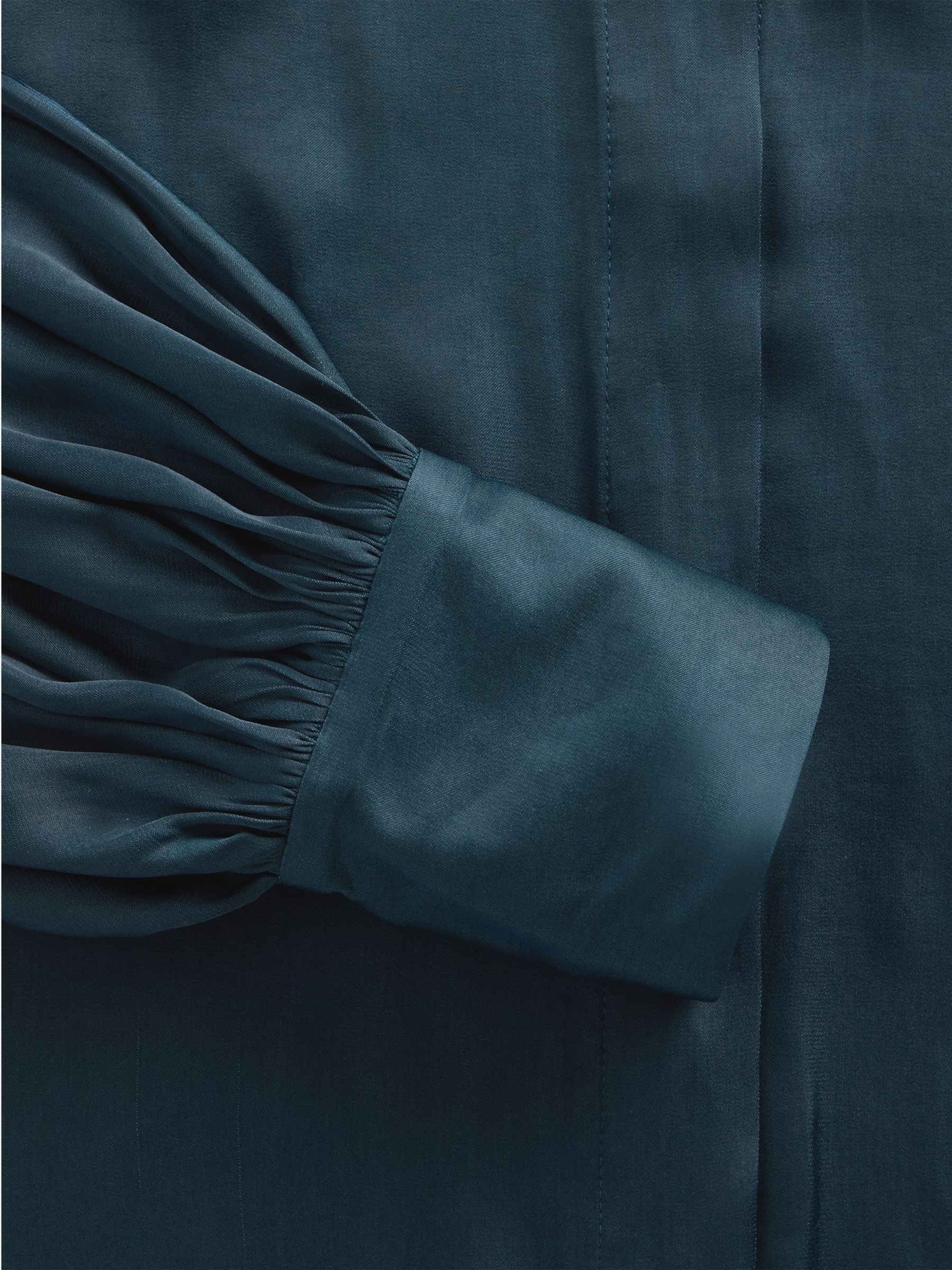 GapStudio Teal Blue Satin Shirt - Image 5 of 5