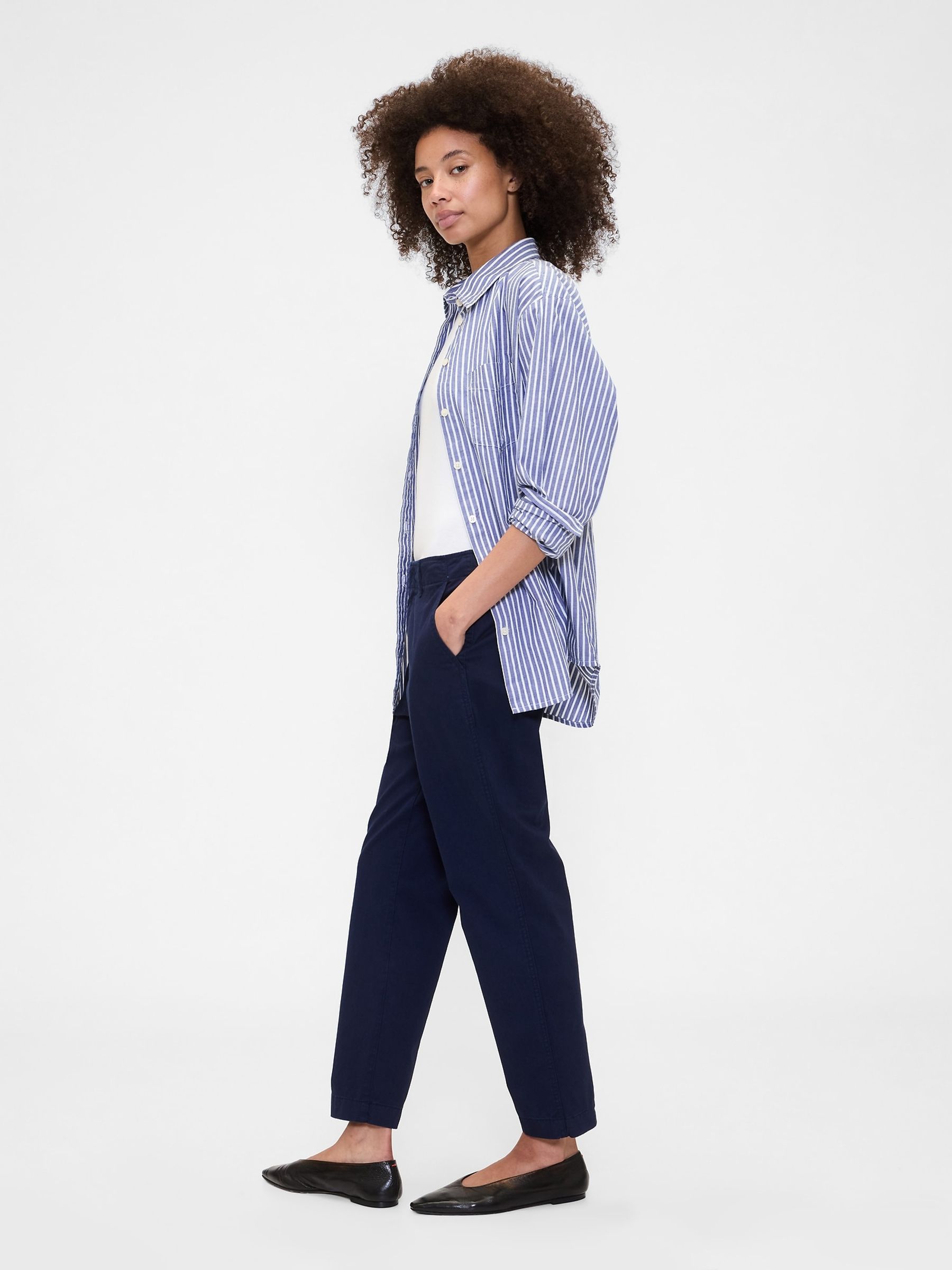 Blue Mid Rise Downtown Chinos - Image 4 of 4