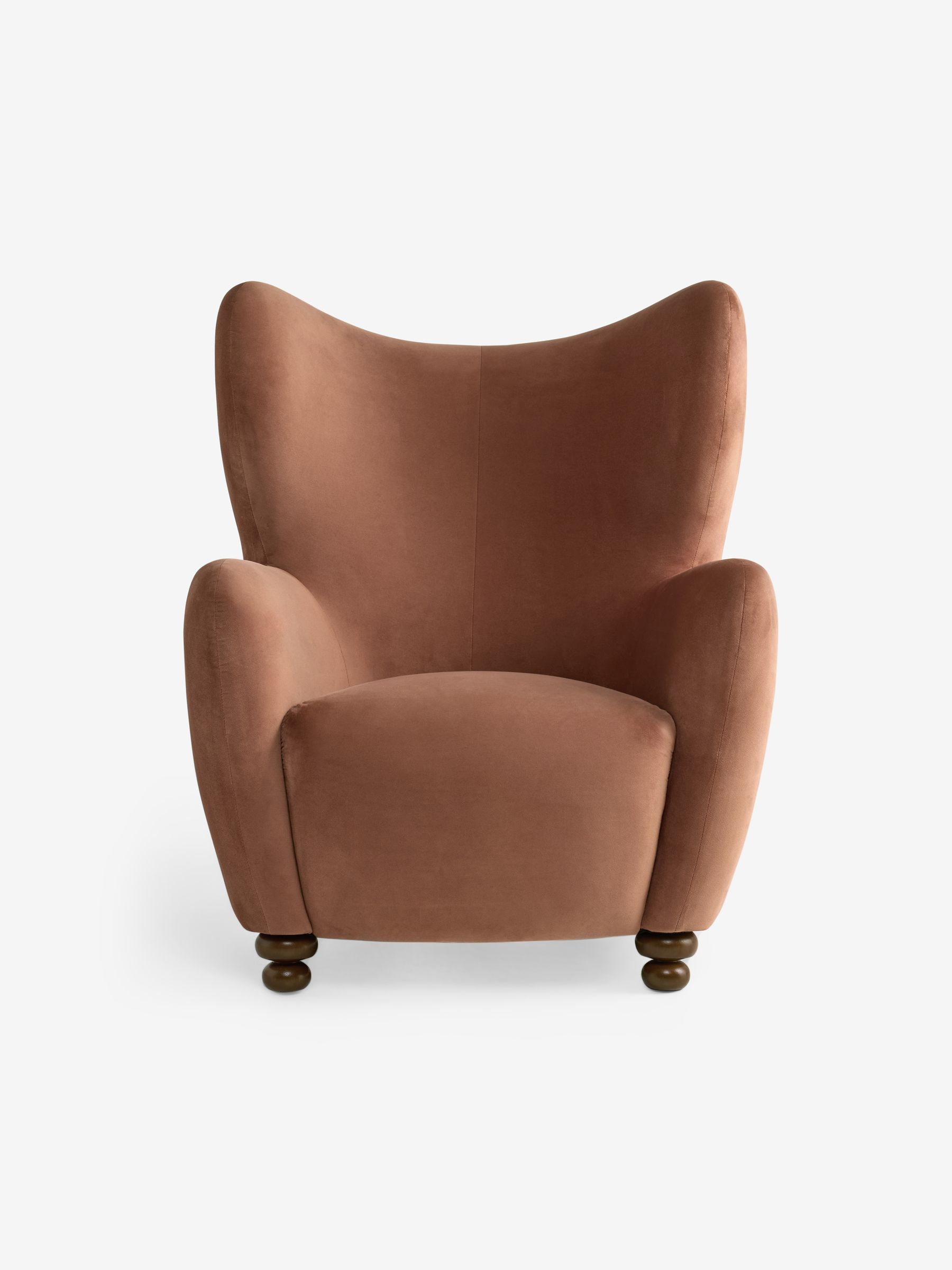 Yannick Accent Chair in Truffle Pink Velvet - Image 5 of 5