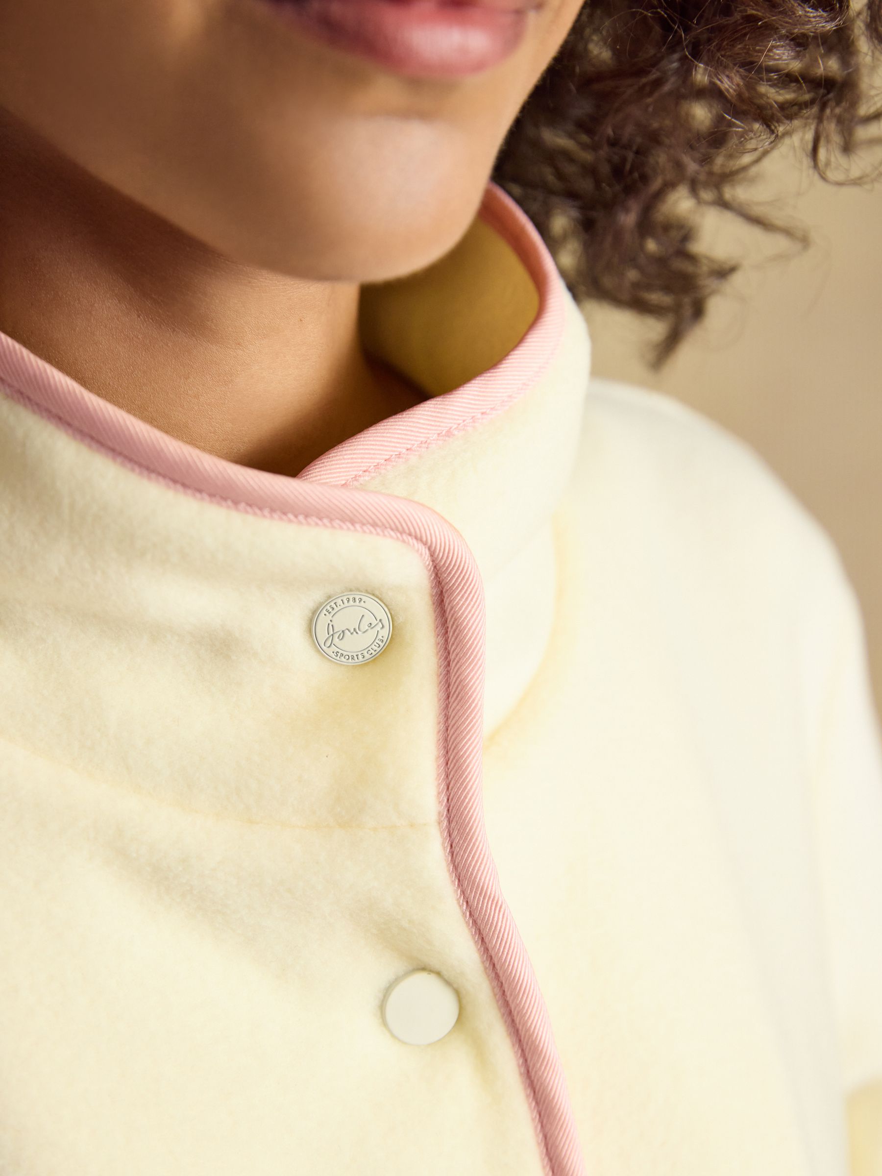 Cream Hotchpotch Funnel Neck Polar Fleece - Image 5 of 8