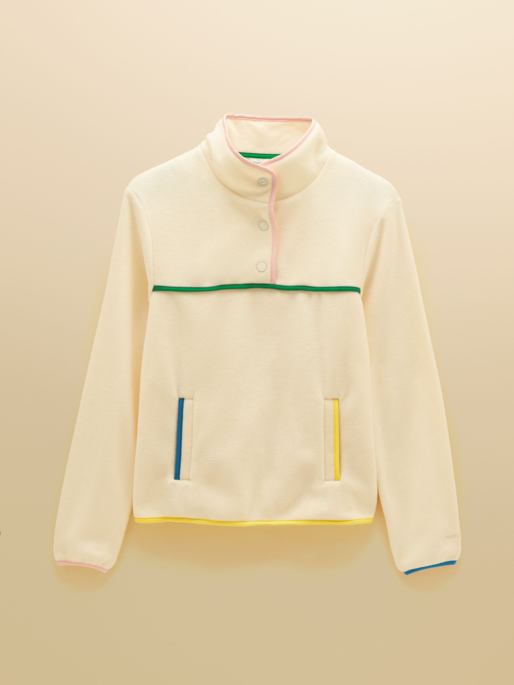 Cream Hotchpotch Funnel Neck Polar Fleece - Image 9 of 9