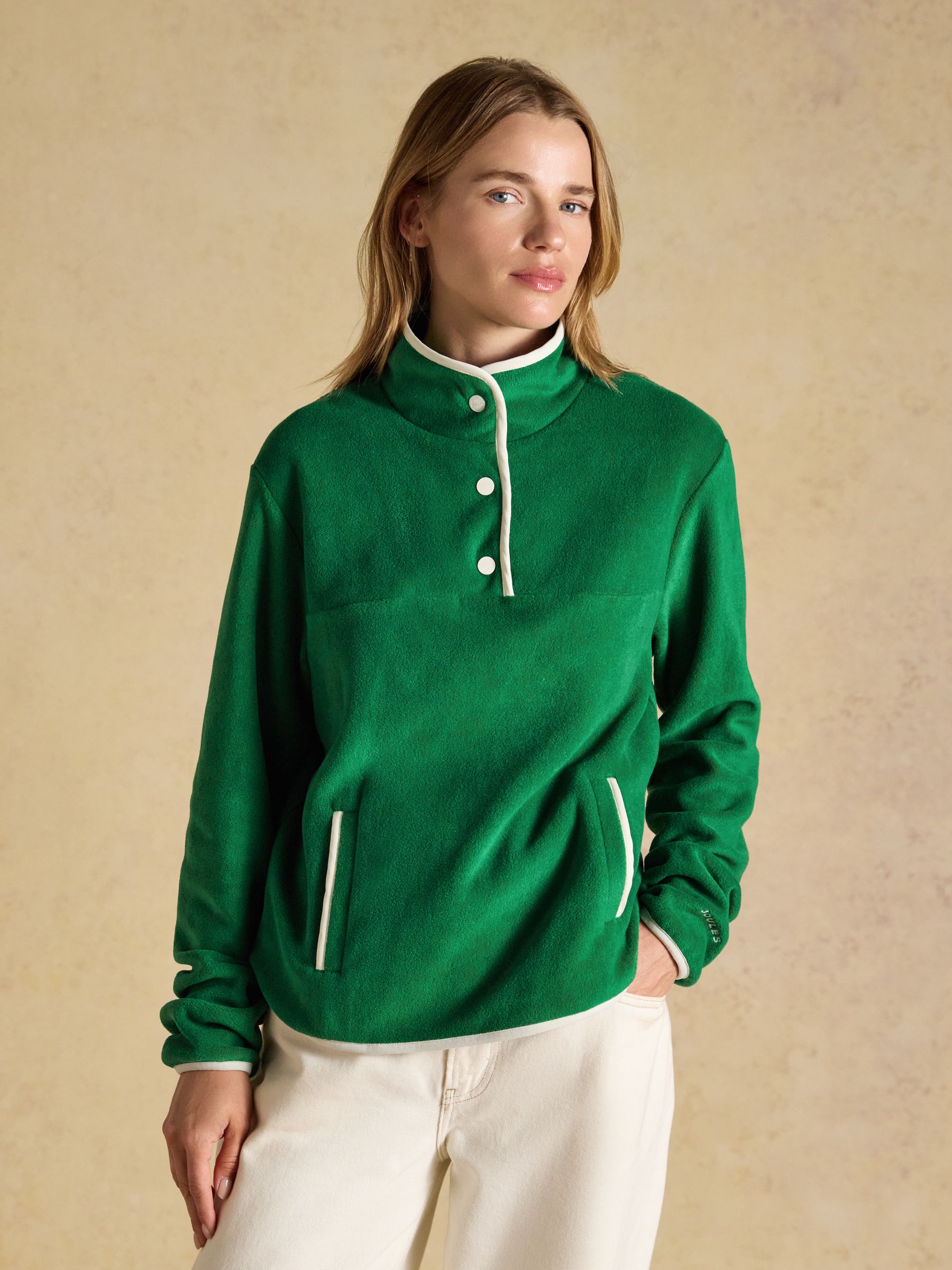 Green Funnel Neck Polar Fleece - Image 1 of 7