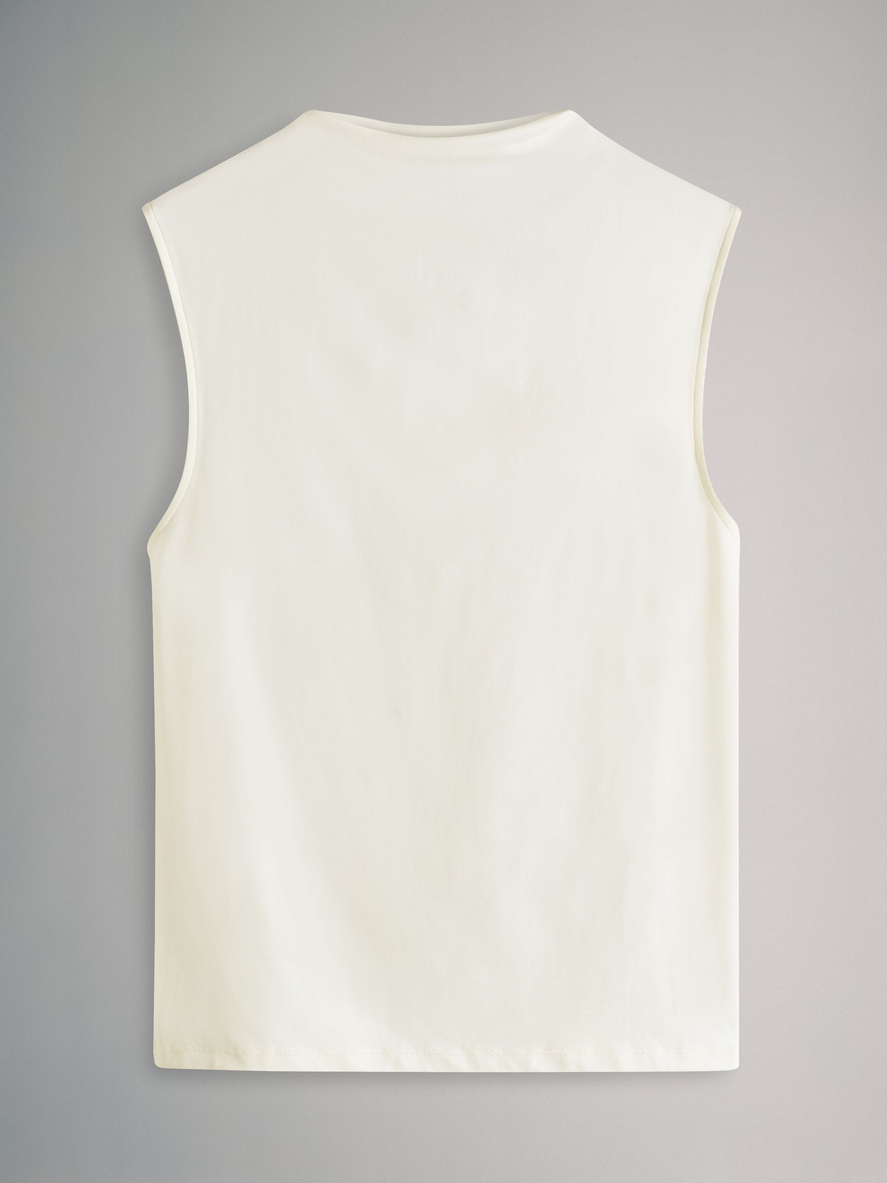 3 Pack Soft Touch High Neck Tops Black/ChocolateBrown/White - Image 5 of 6