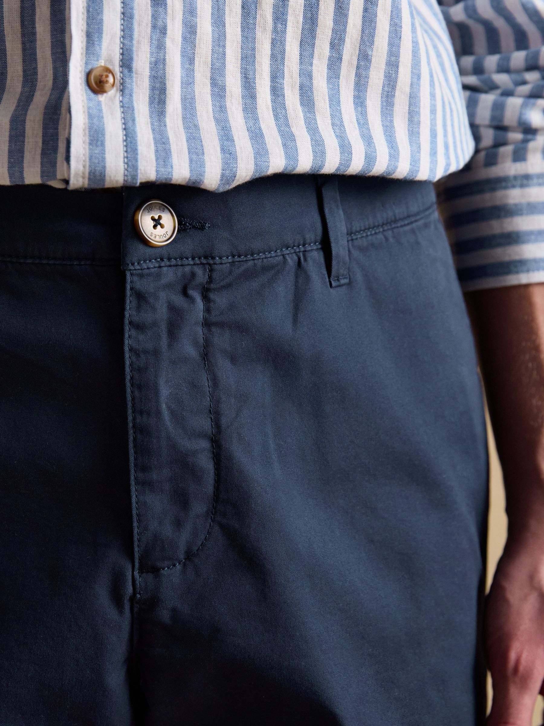 Navy Classic Fit Chino Shorts - Image 4 of 7