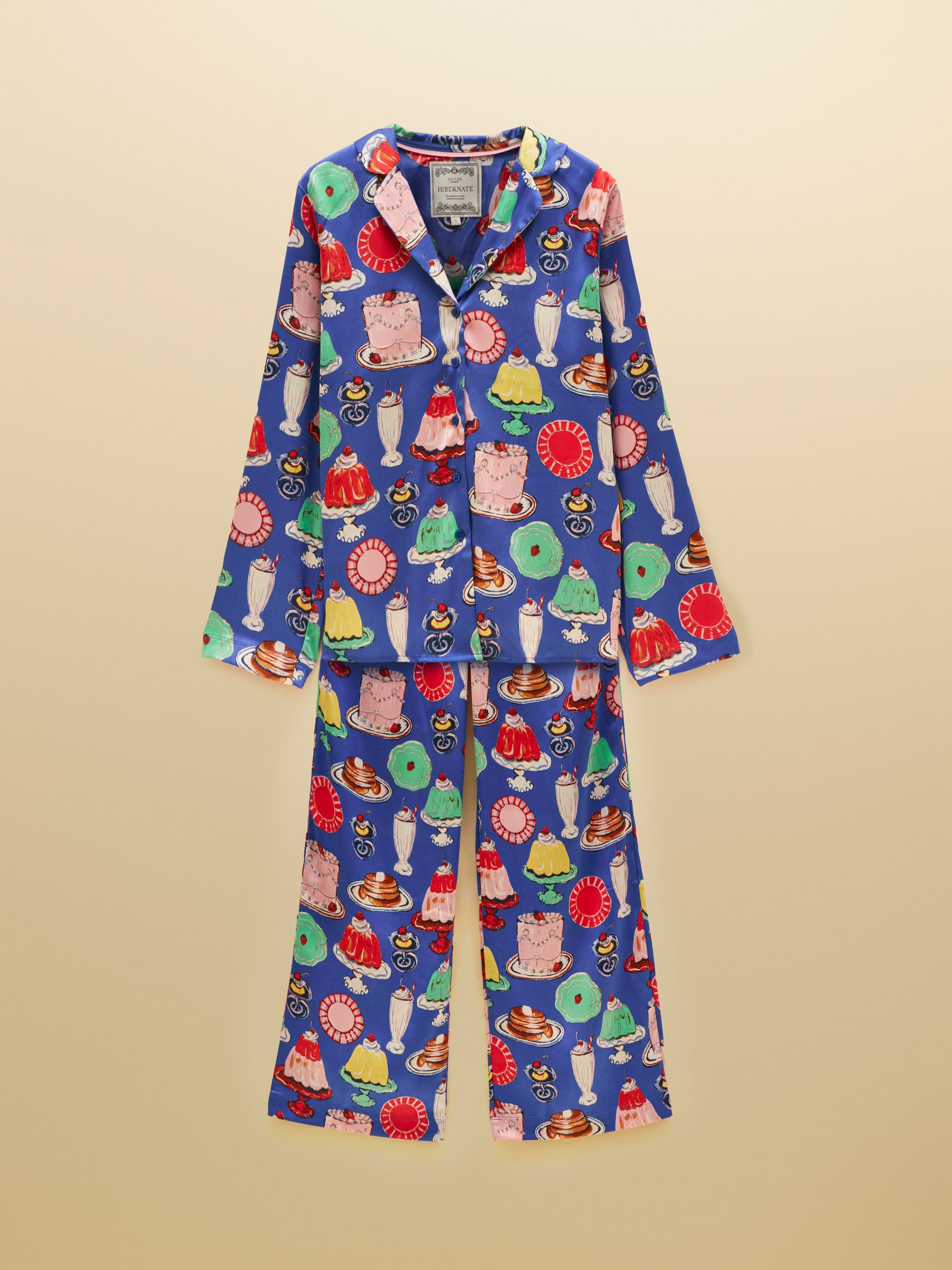 Bonnie Puddings Print Satin Long Sleeve Pyjama Set - Image 6 of 6