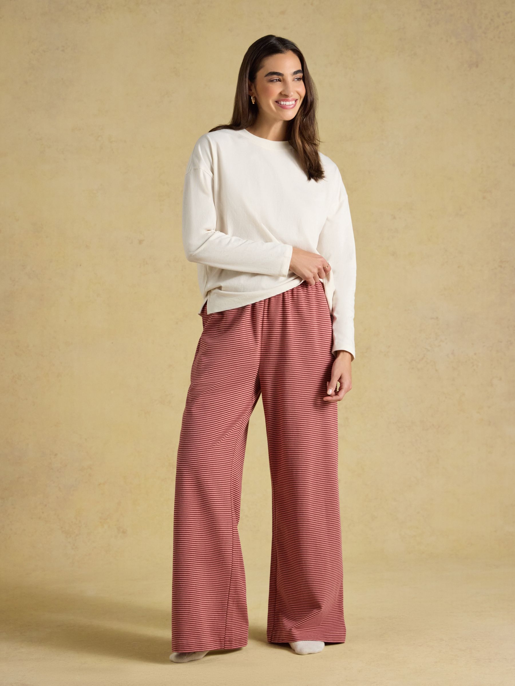 Cream Cotton Long Sleeve Pyjama Top - Image 4 of 7