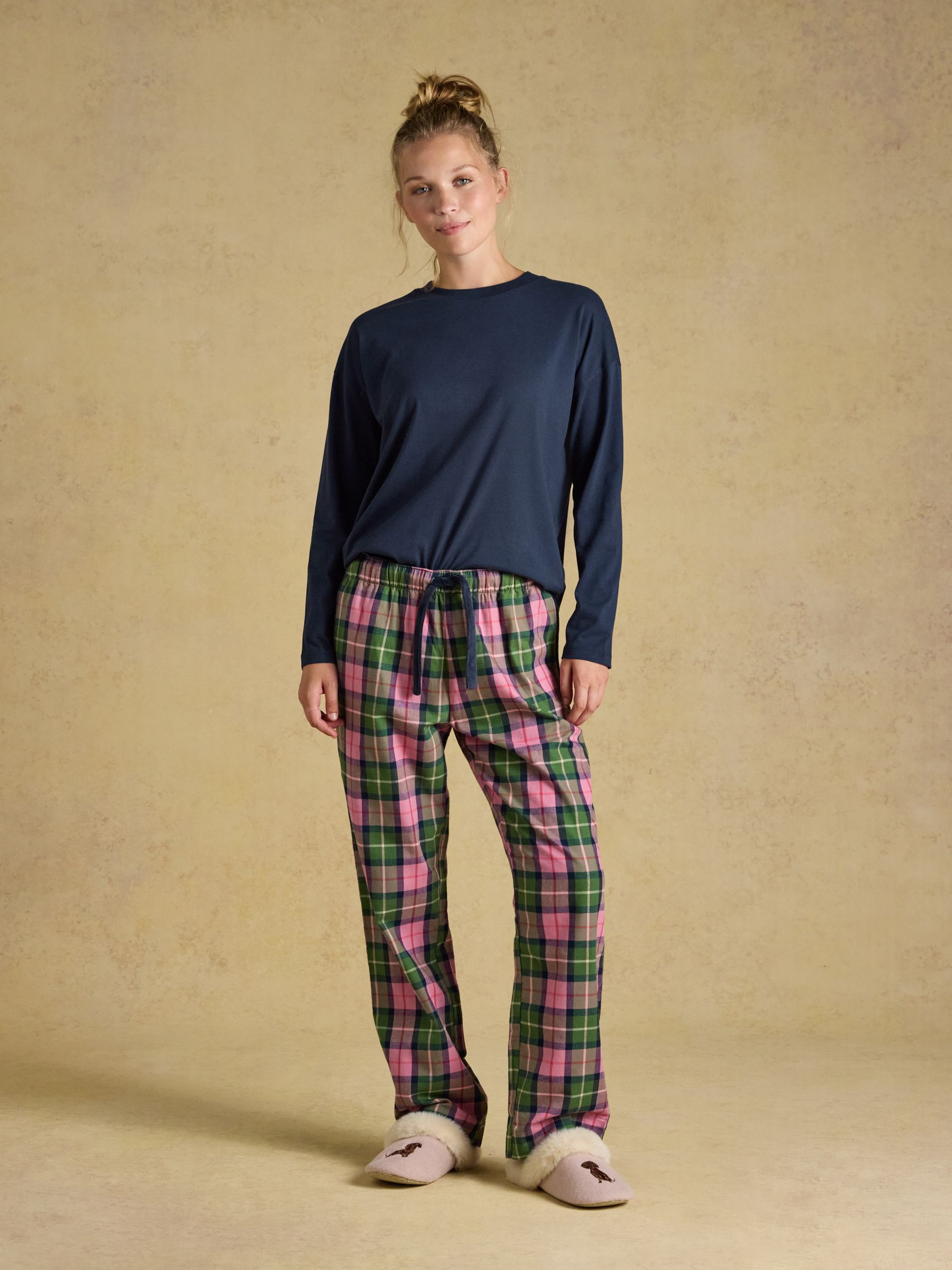 Navy Cotton Long Sleeve Pyjama Top - Image 5 of 6