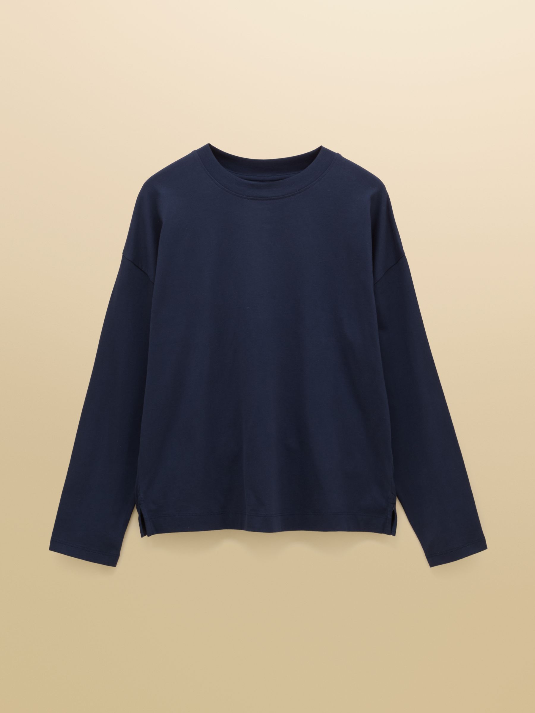 Navy Cotton Long Sleeve Pyjama Top - Image 6 of 6 Navy Cotton Long Sleeve Pyjama Top - Image 6 of 6