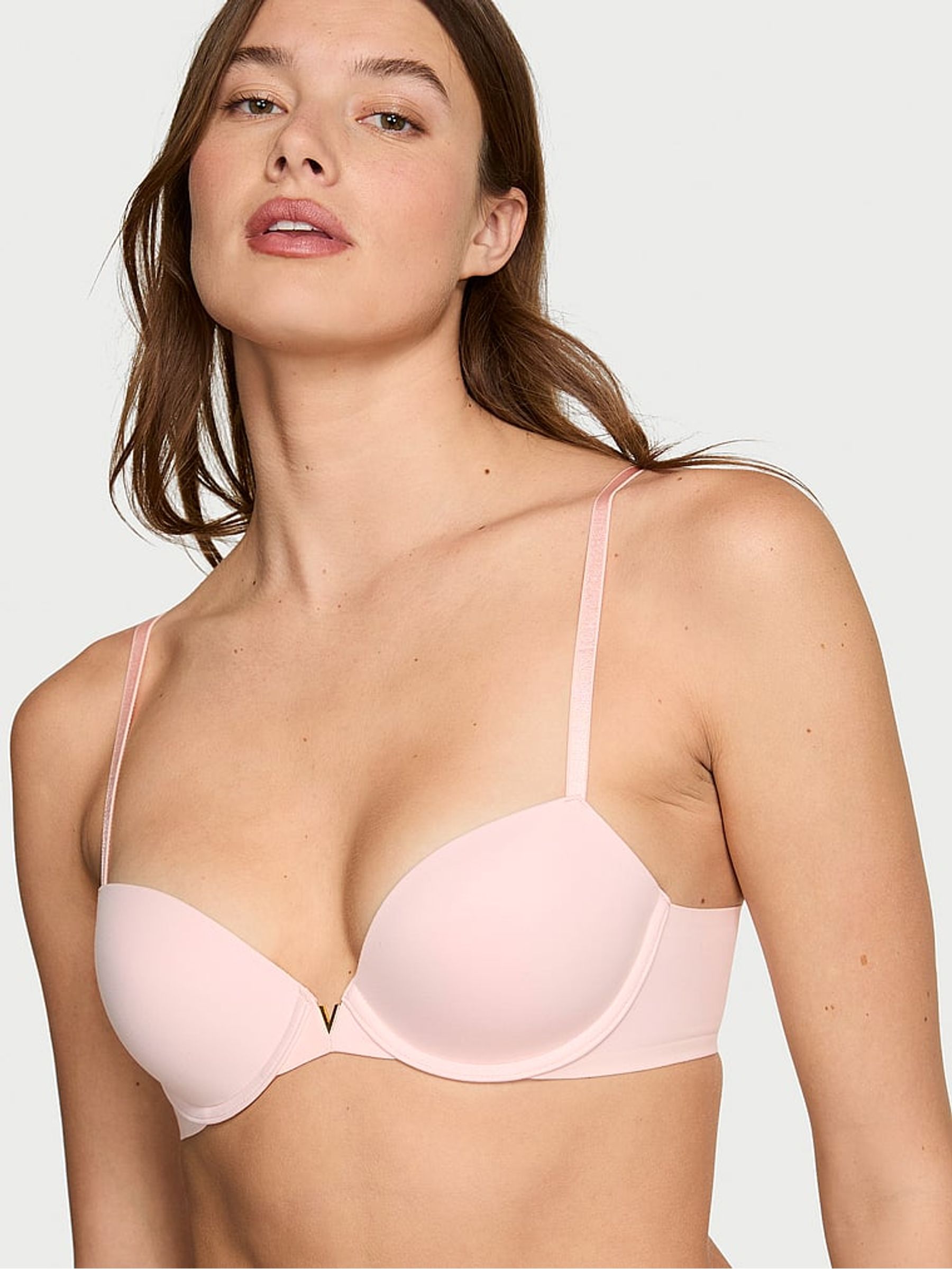 Purest Pink Lightly Lined Demi Bra - Image 1 of 2 Purest Pink Lightly Lined Demi Bra - Image 1 of 2