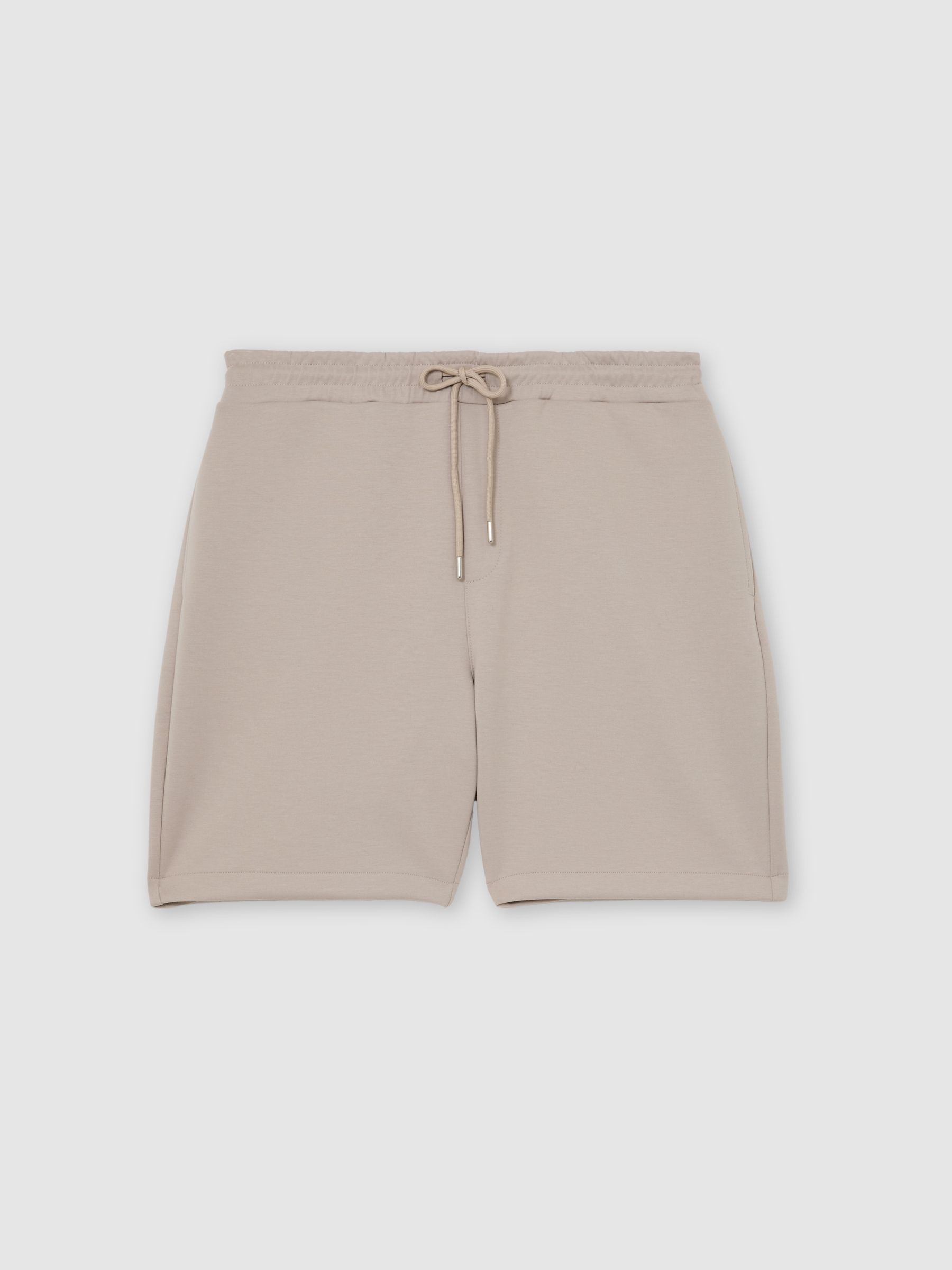 Premium Interlock Drawstring Shorts in Stone - Image 2 of 7