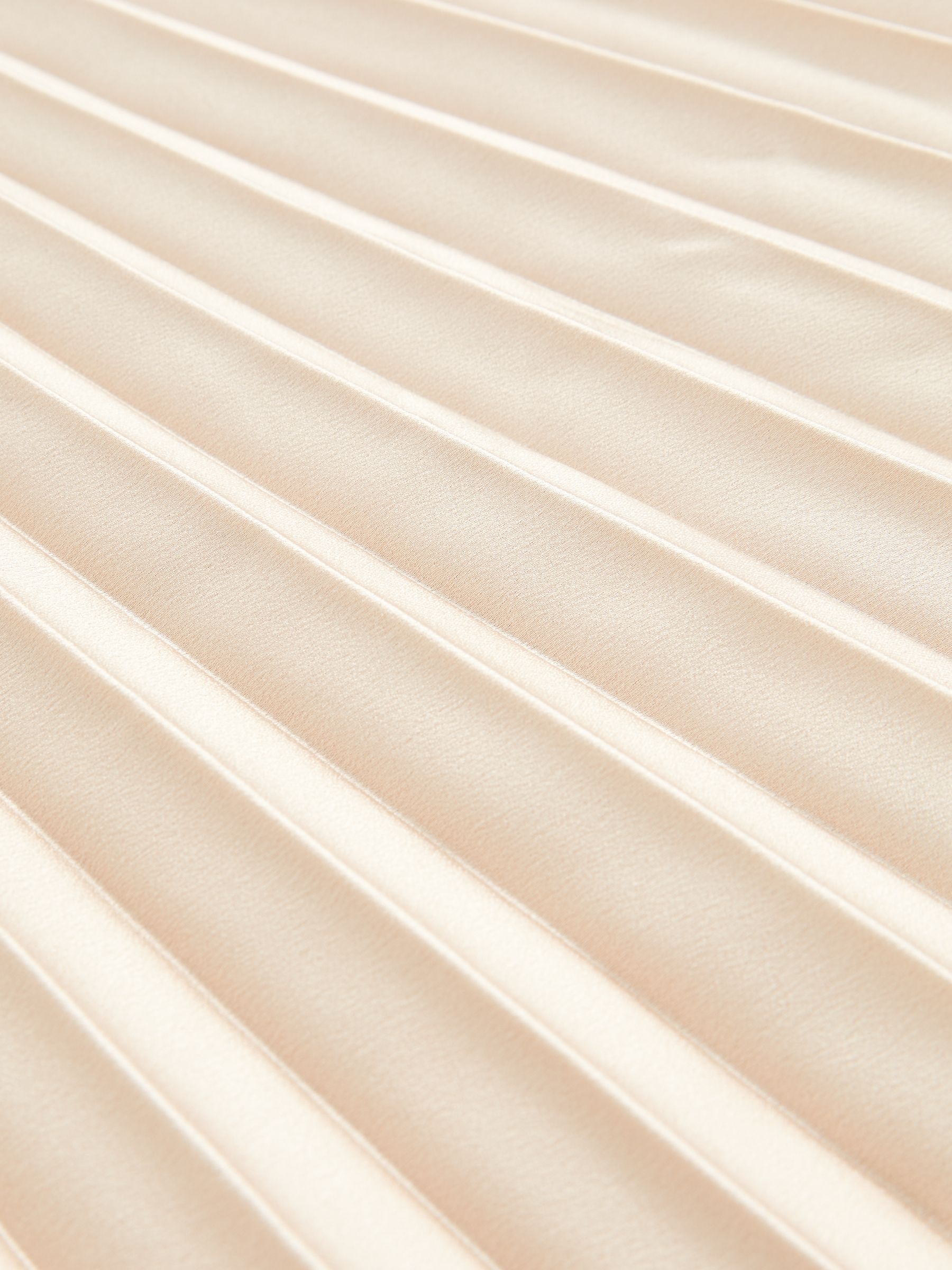 Petite Pleated Midi Skirt in Champagne Neutral - Image 6 of 6