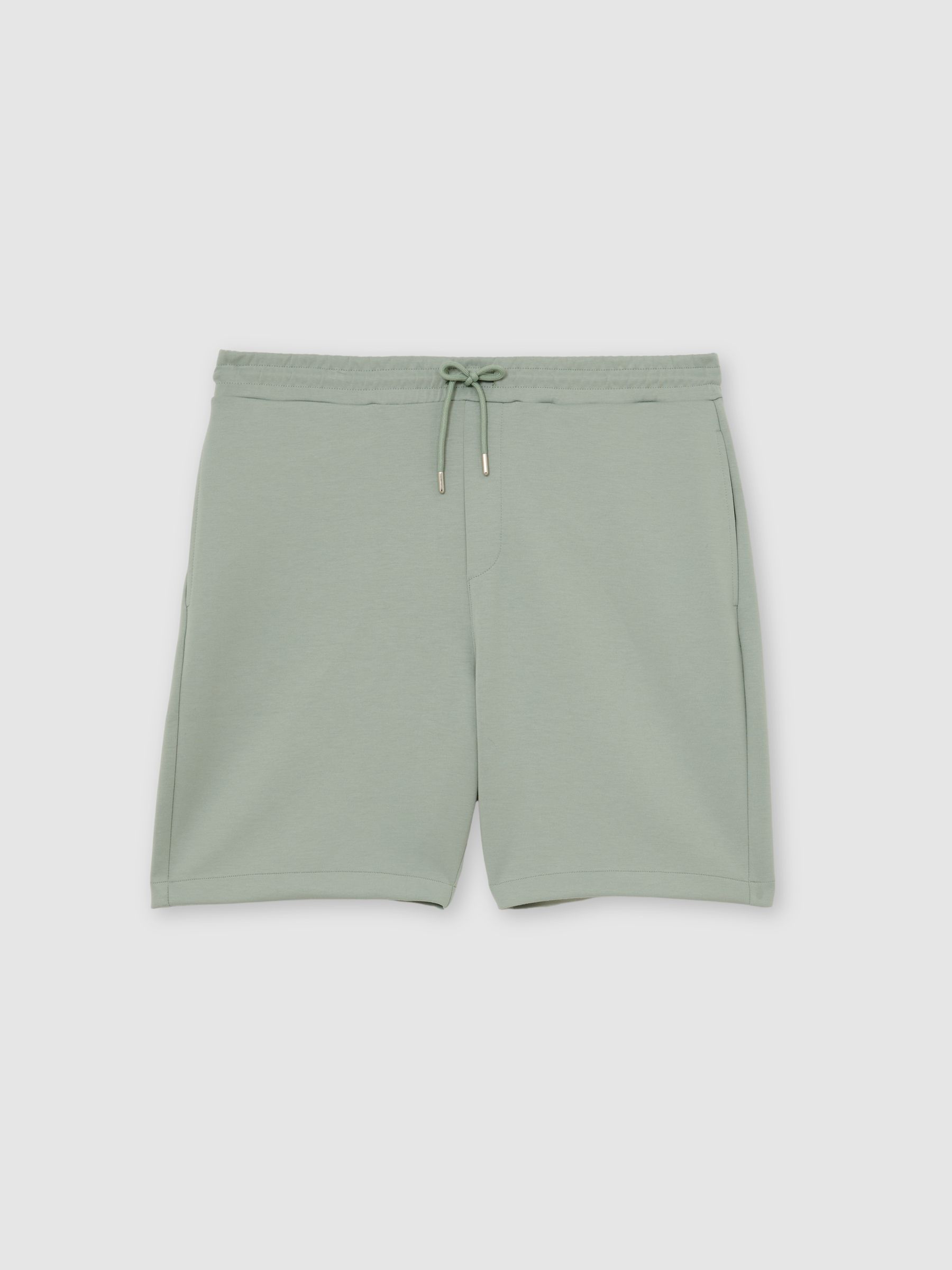 Premium Interlock Drawstring Shorts in Mint Green - Image 2 of 6