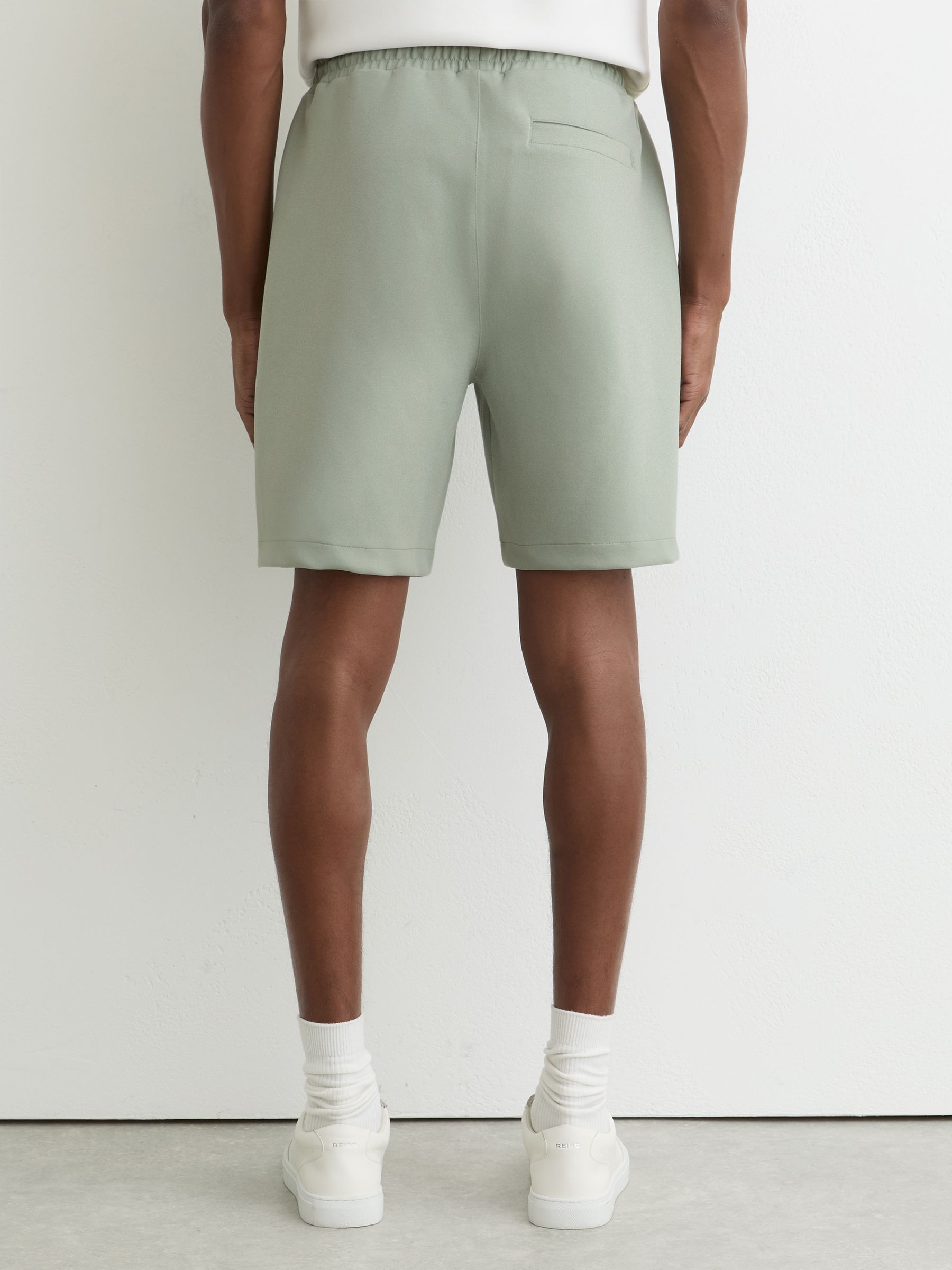 Premium Interlock Drawstring Shorts in Mint Green - Image 5 of 6