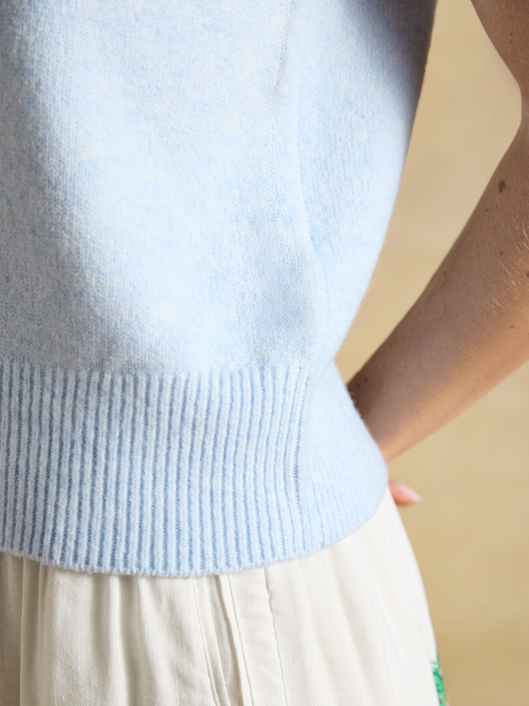 Holly Pale Blue Knitted Vest - Image 4 of 6