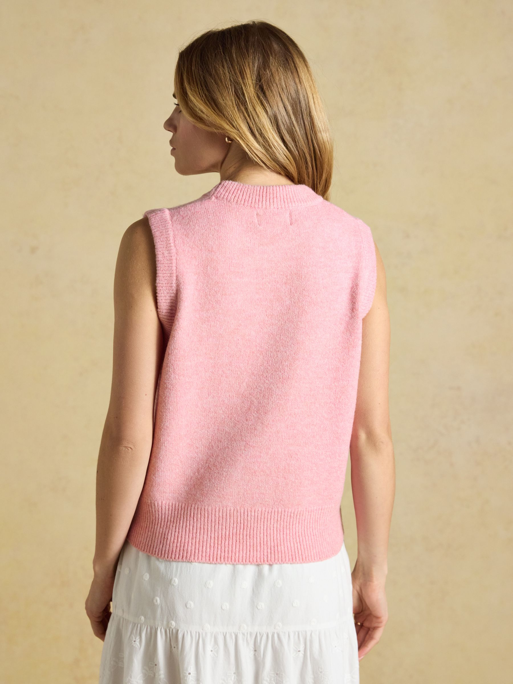 Holly Pale Pink Knitted Vest - Image 2 of 6